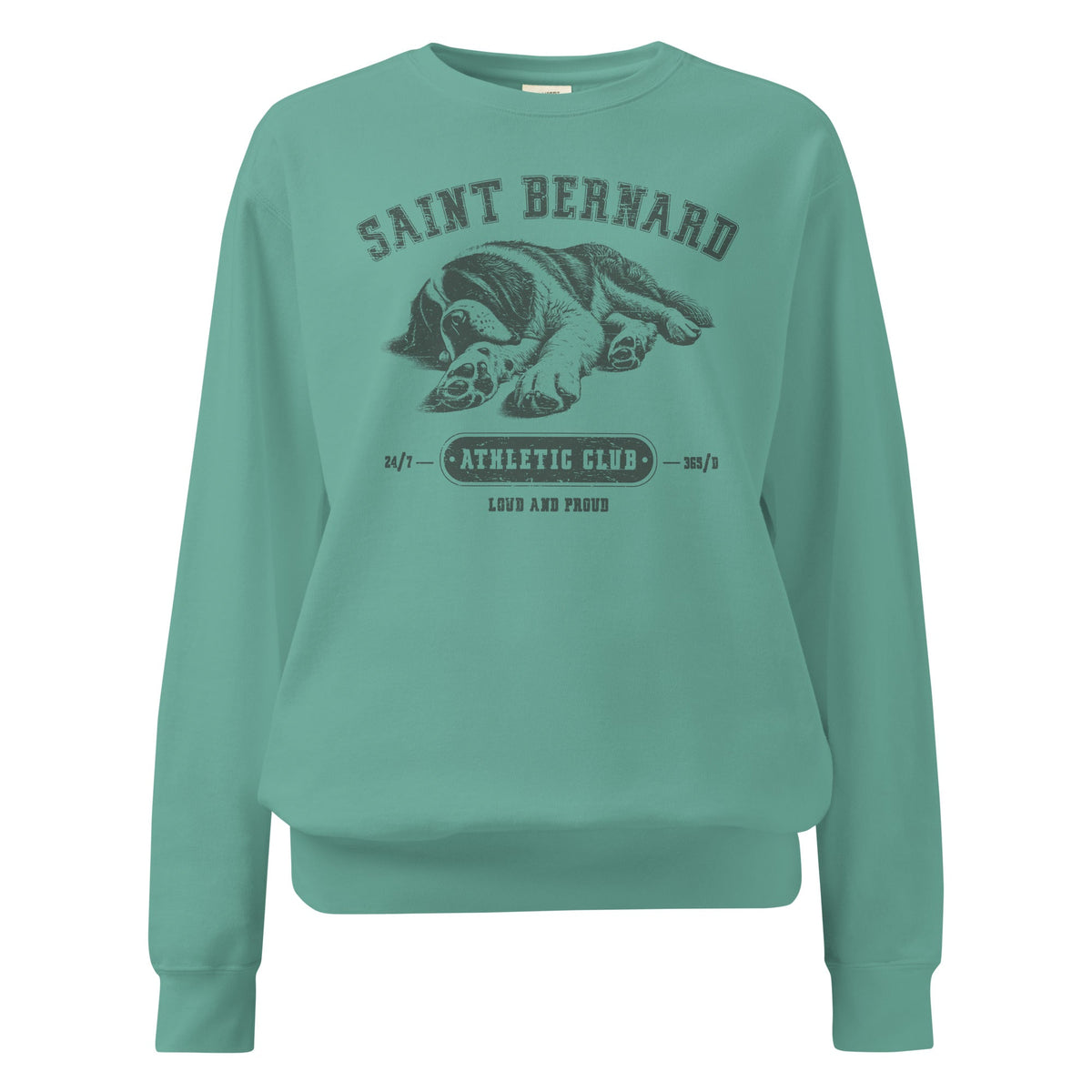 Saint Bernard Athletic Club Comfort Colors Sweatshirt - Lucy + Norman
