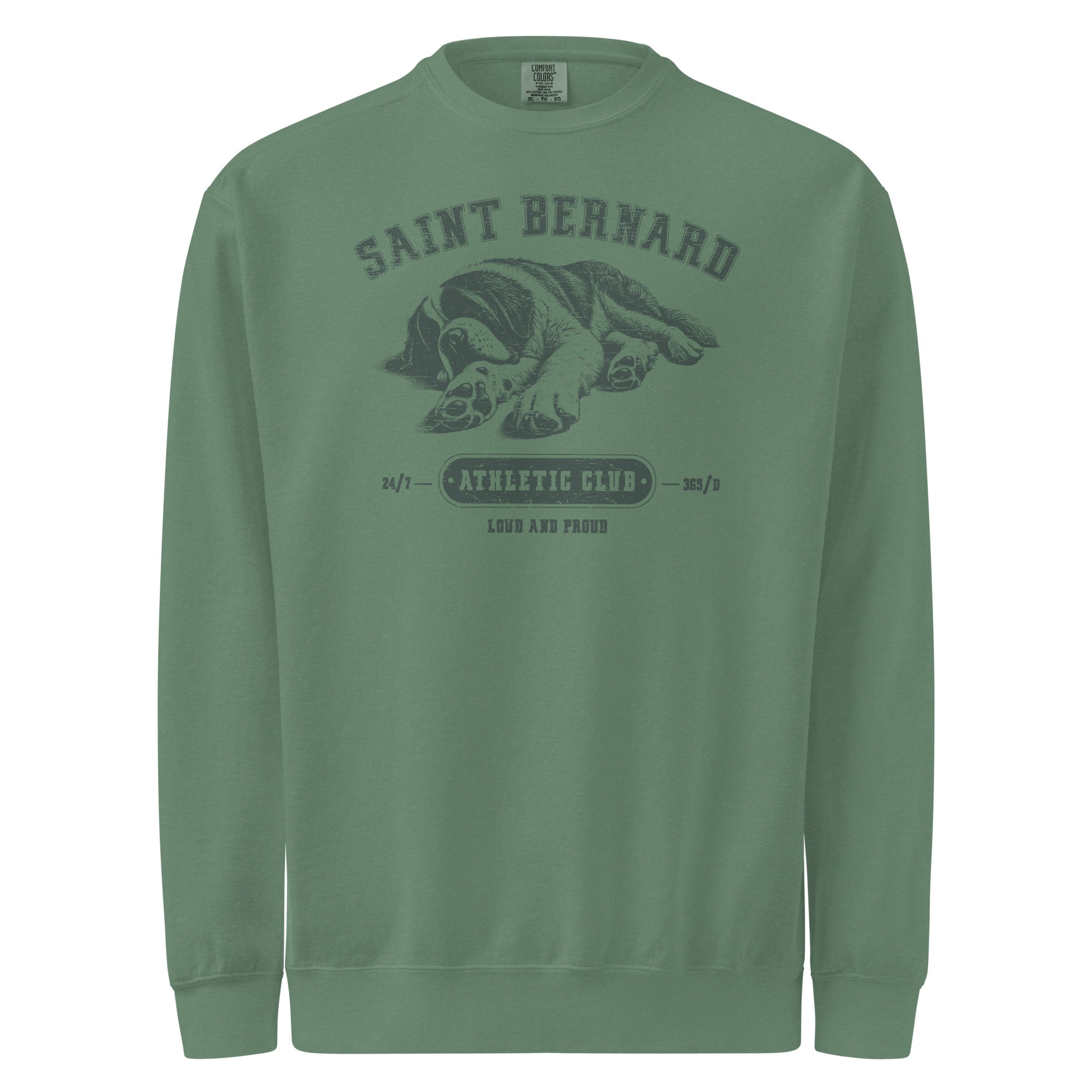 Saint Bernard Athletic Club Comfort Colors Sweatshirt - Lucy + Norman