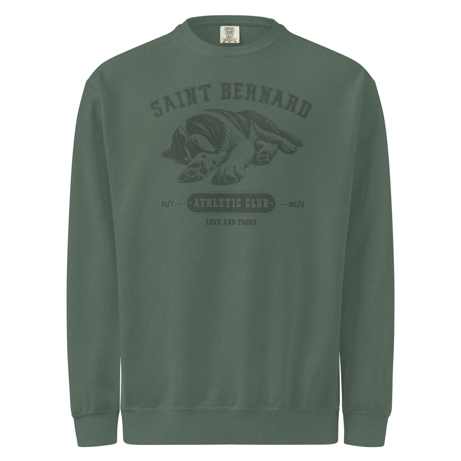 Saint Bernard Athletic Club Comfort Colors Sweatshirt - Lucy + Norman