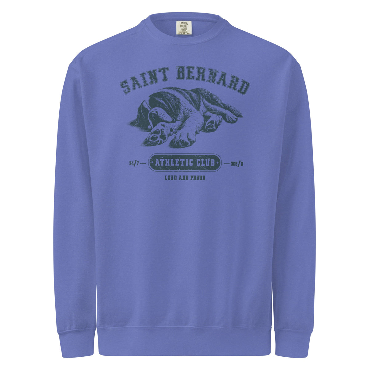 Saint Bernard Athletic Club Comfort Colors Sweatshirt - Lucy + Norman