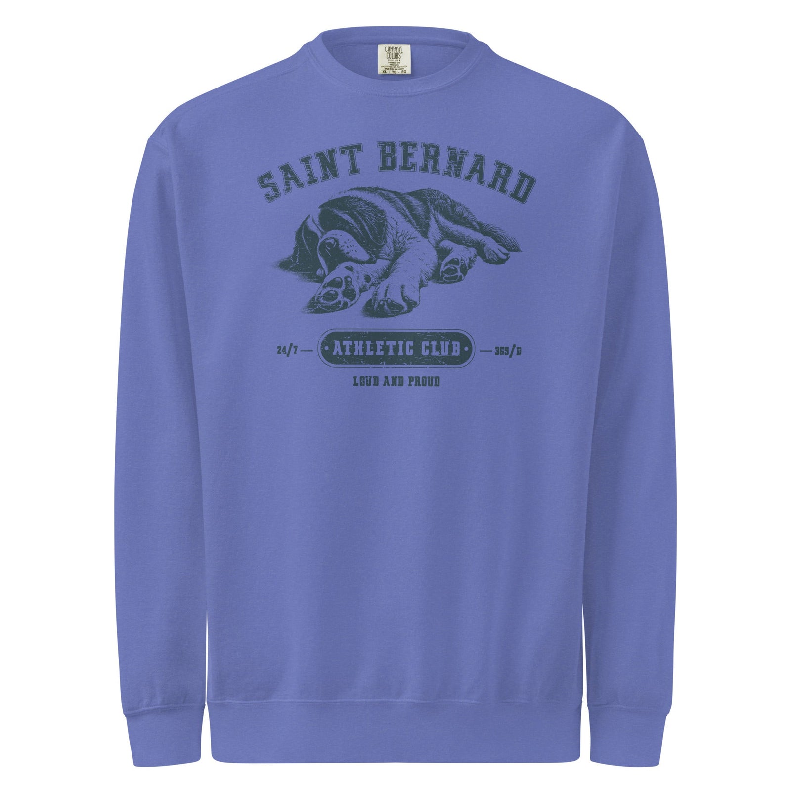Saint Bernard Athletic Club Comfort Colors Sweatshirt - Lucy + Norman