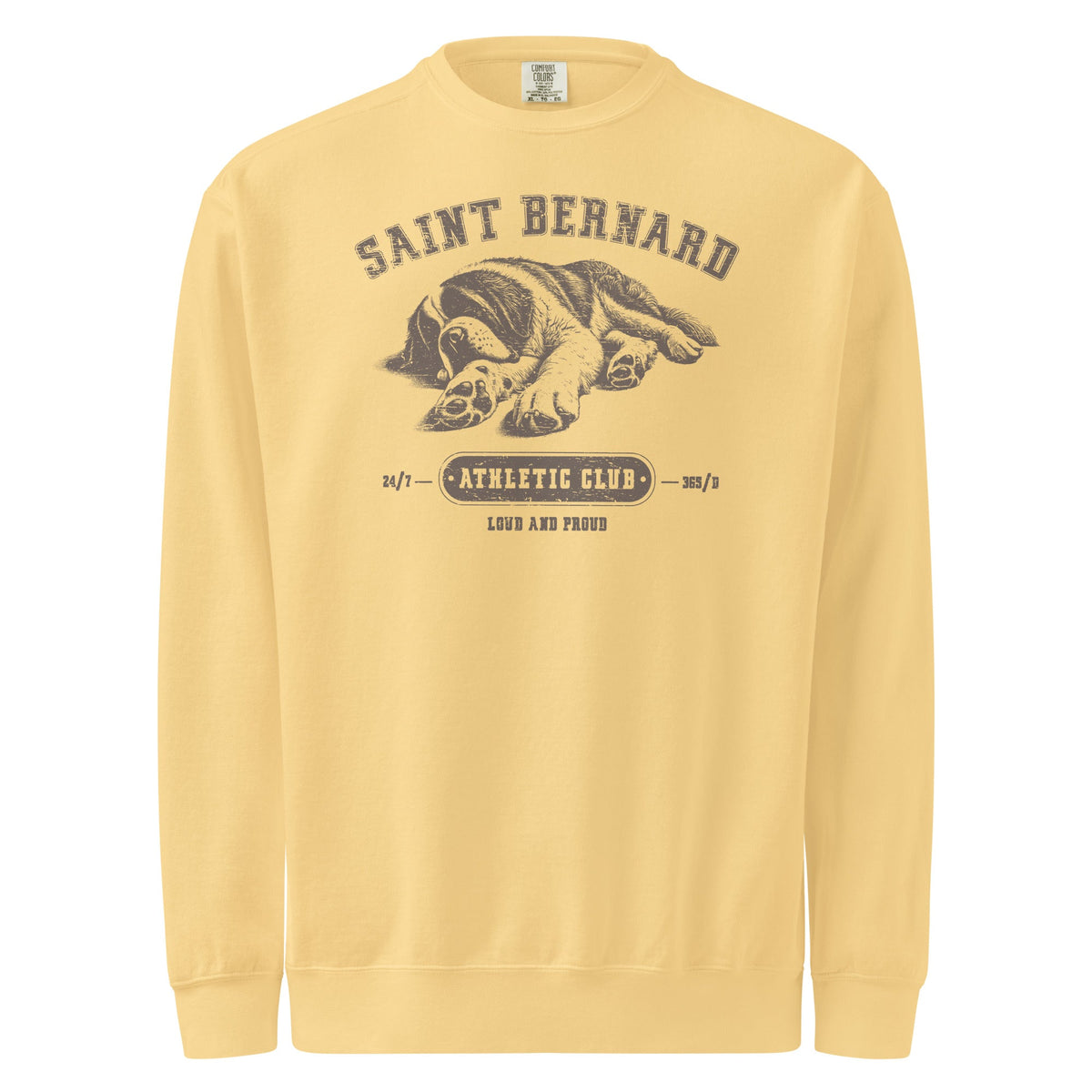 Saint Bernard Athletic Club Comfort Colors Sweatshirt - Lucy + Norman