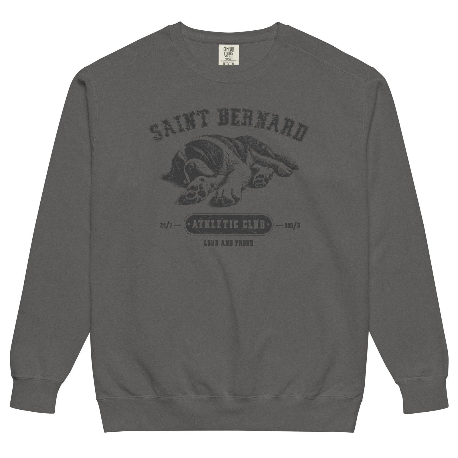 Saint Bernard Athletic Club Comfort Colors Sweatshirt - Lucy + Norman