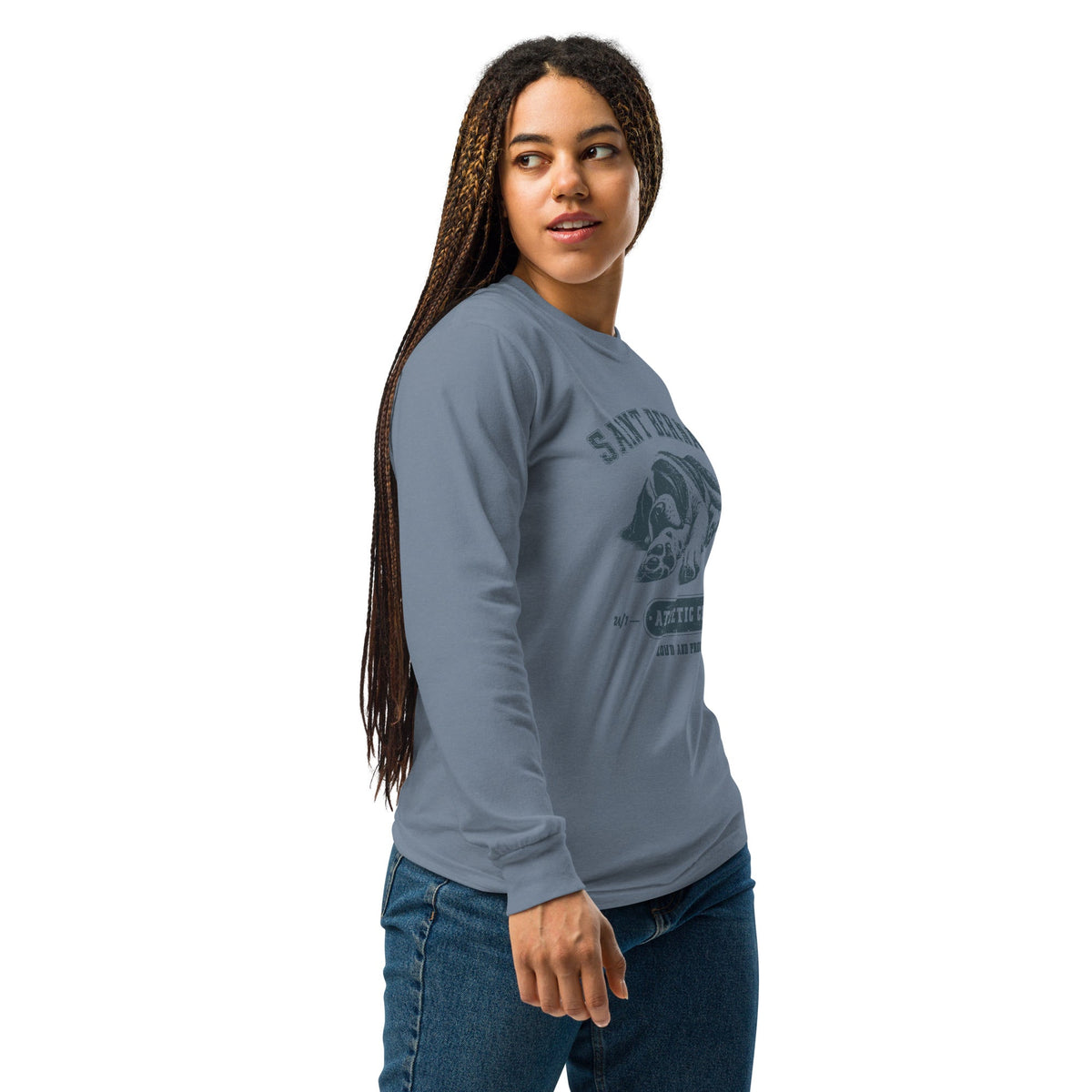 Saint Bernard Athletic Club Heavyweight Long Sleeve Shirt - Lucy + Norman