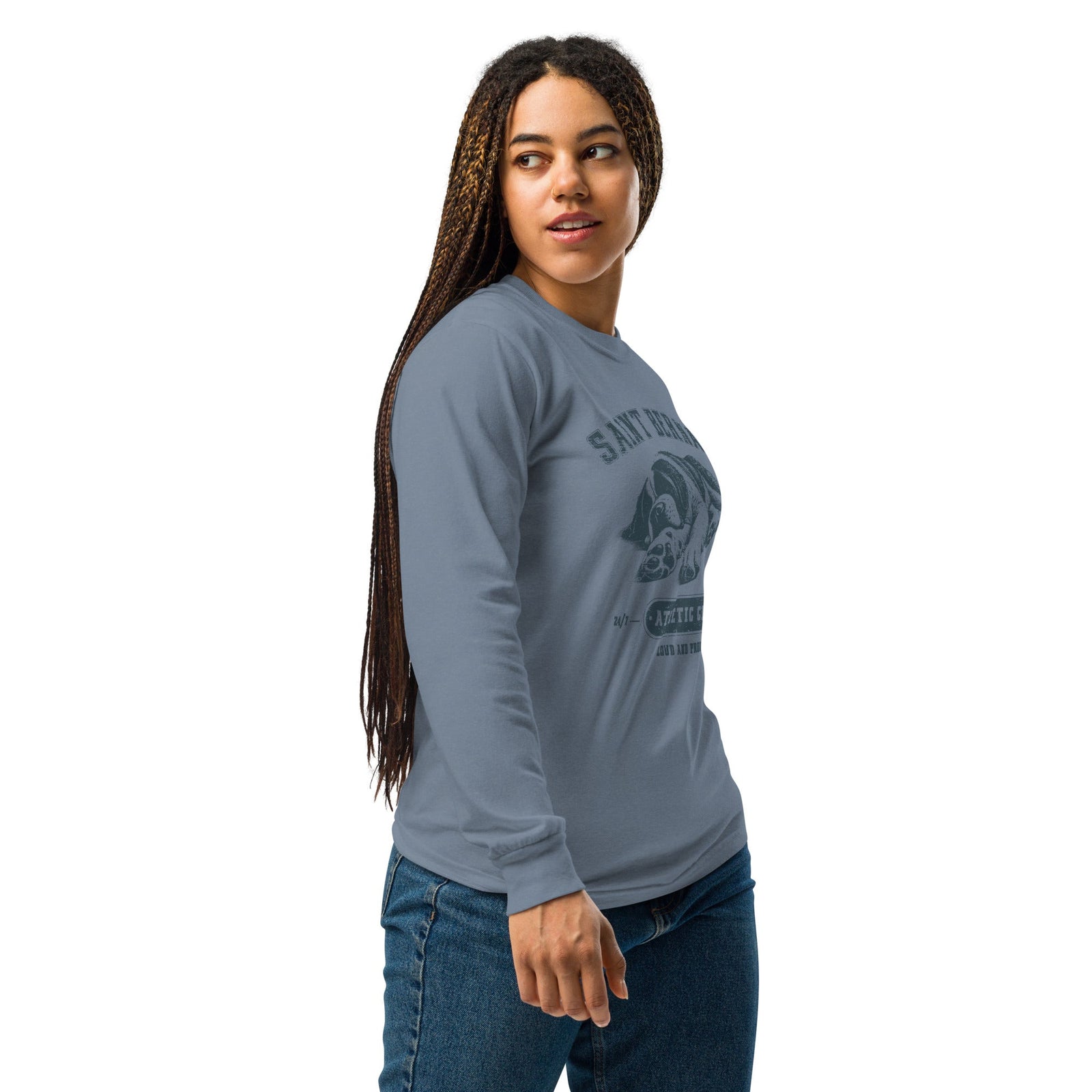 Saint Bernard Athletic Club Heavyweight Long Sleeve Shirt - Lucy + Norman