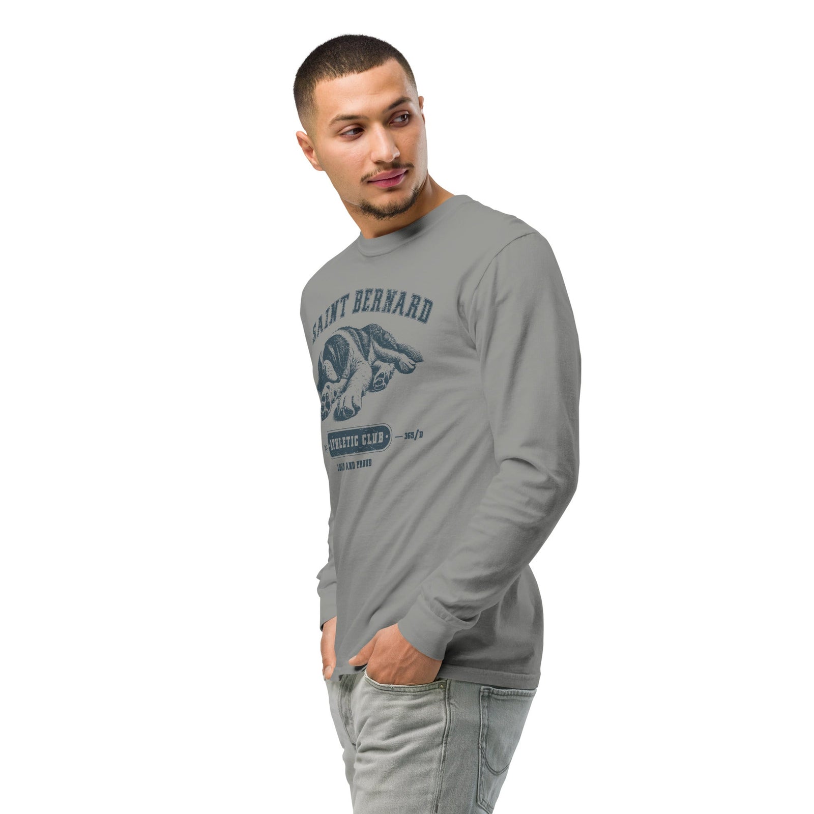 Saint Bernard Athletic Club Heavyweight Long Sleeve Shirt - Lucy + Norman