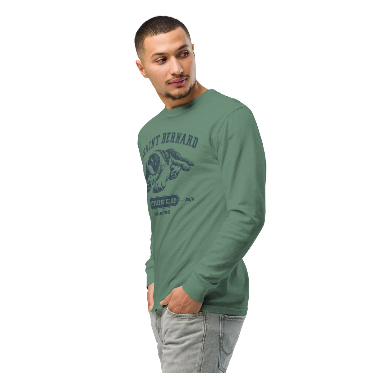 Saint Bernard Athletic Club Heavyweight Long Sleeve Shirt - Lucy + Norman