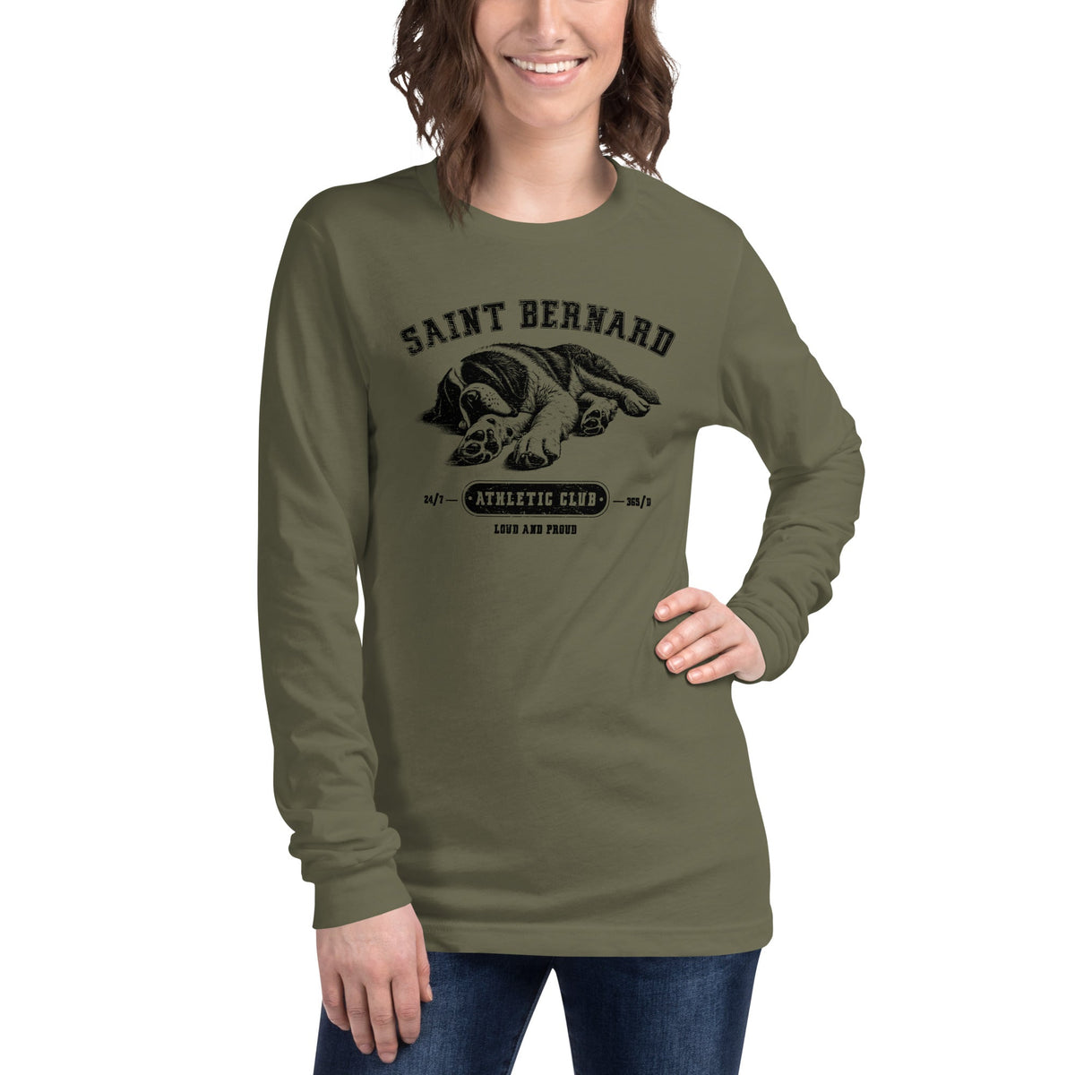 Saint Bernard Athletic Club Long Sleeve Tee - Lucy + Norman