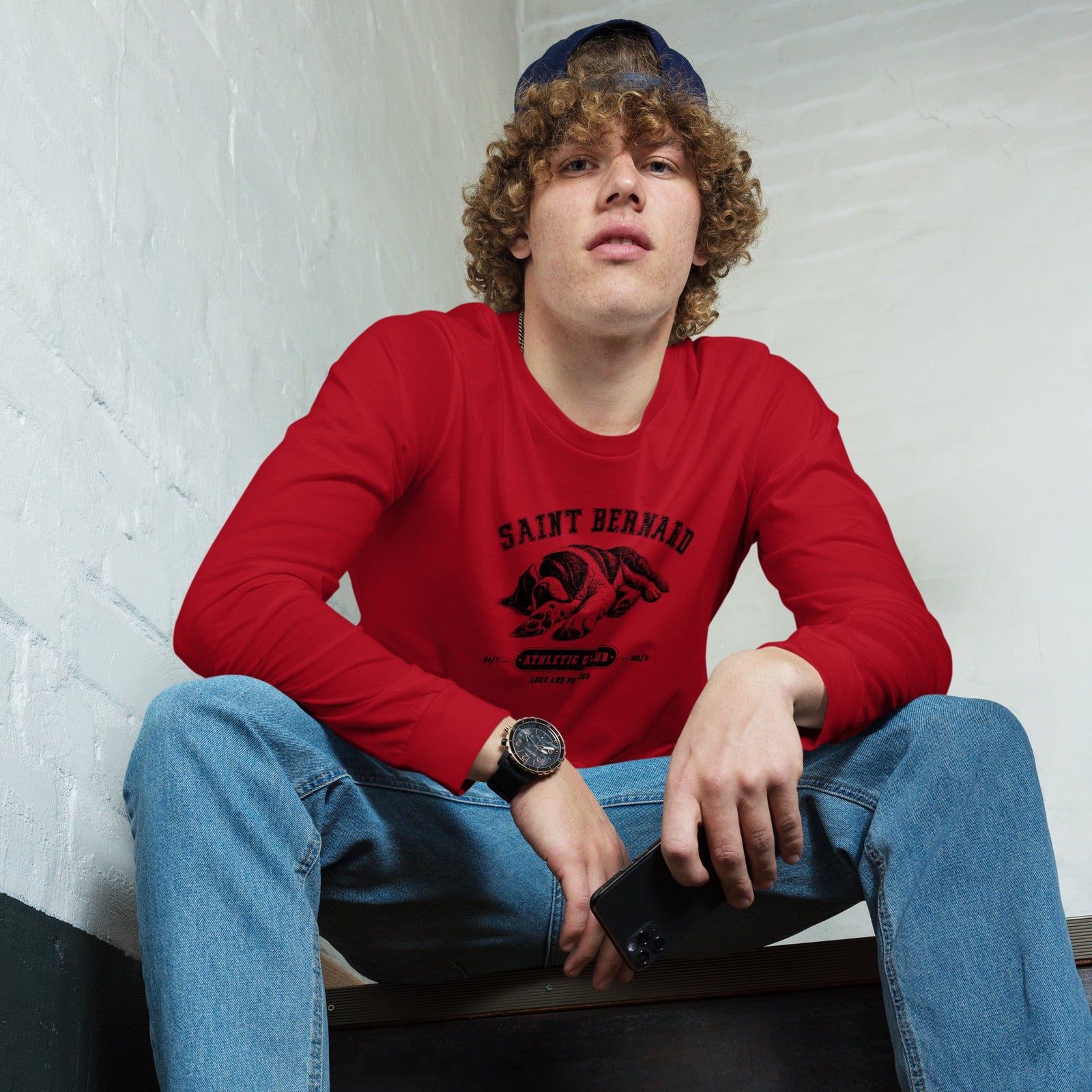 Saint Bernard Athletic Club Long Sleeve Tee - Lucy + Norman