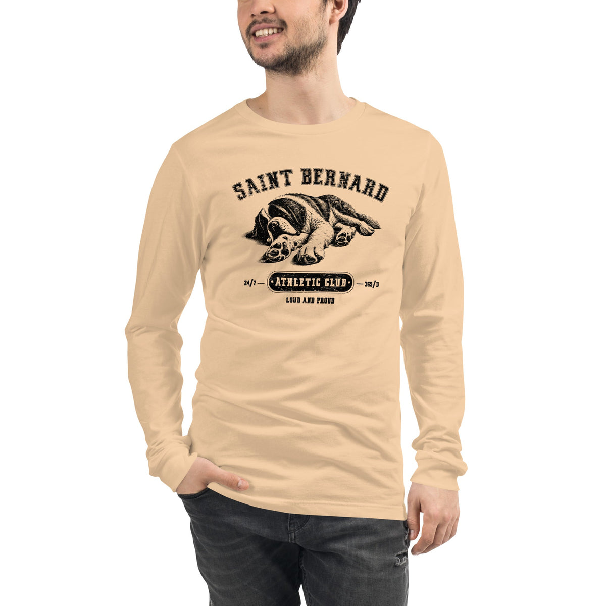 Saint Bernard Athletic Club Long Sleeve Tee - Lucy + Norman