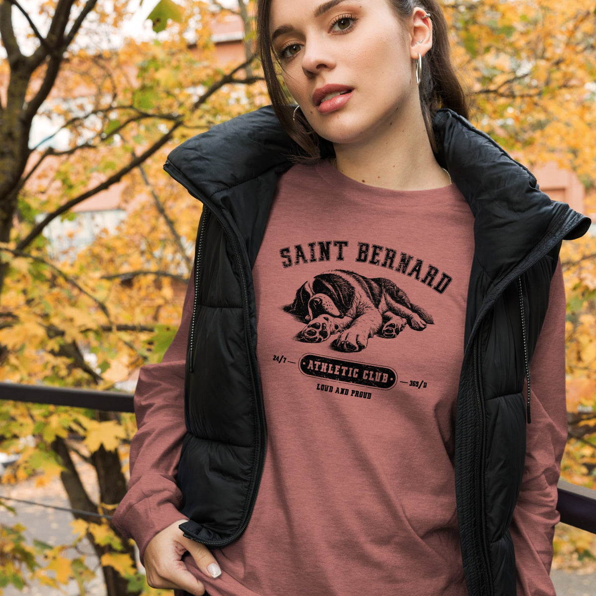 Saint Bernard Athletic Club Long Sleeve Tee - Lucy + Norman