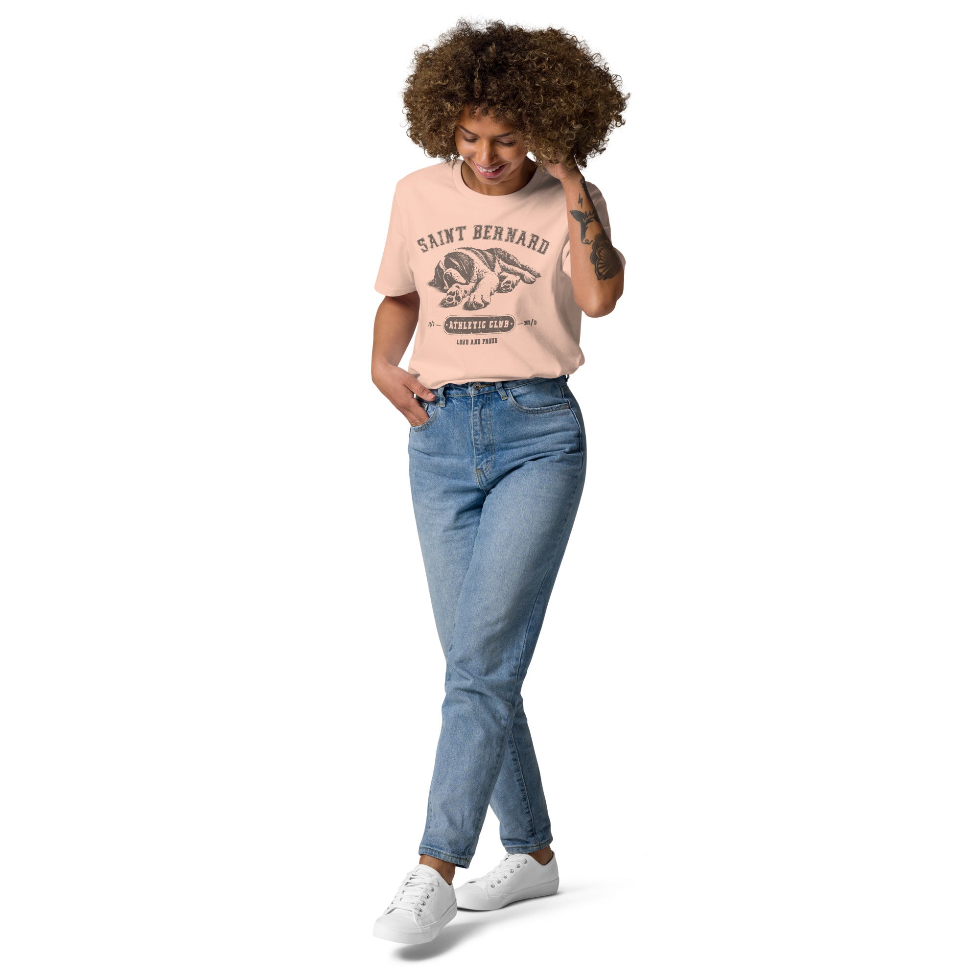 Saint Bernard Athletic Club Organic T-Shirt - Lucy + Norman