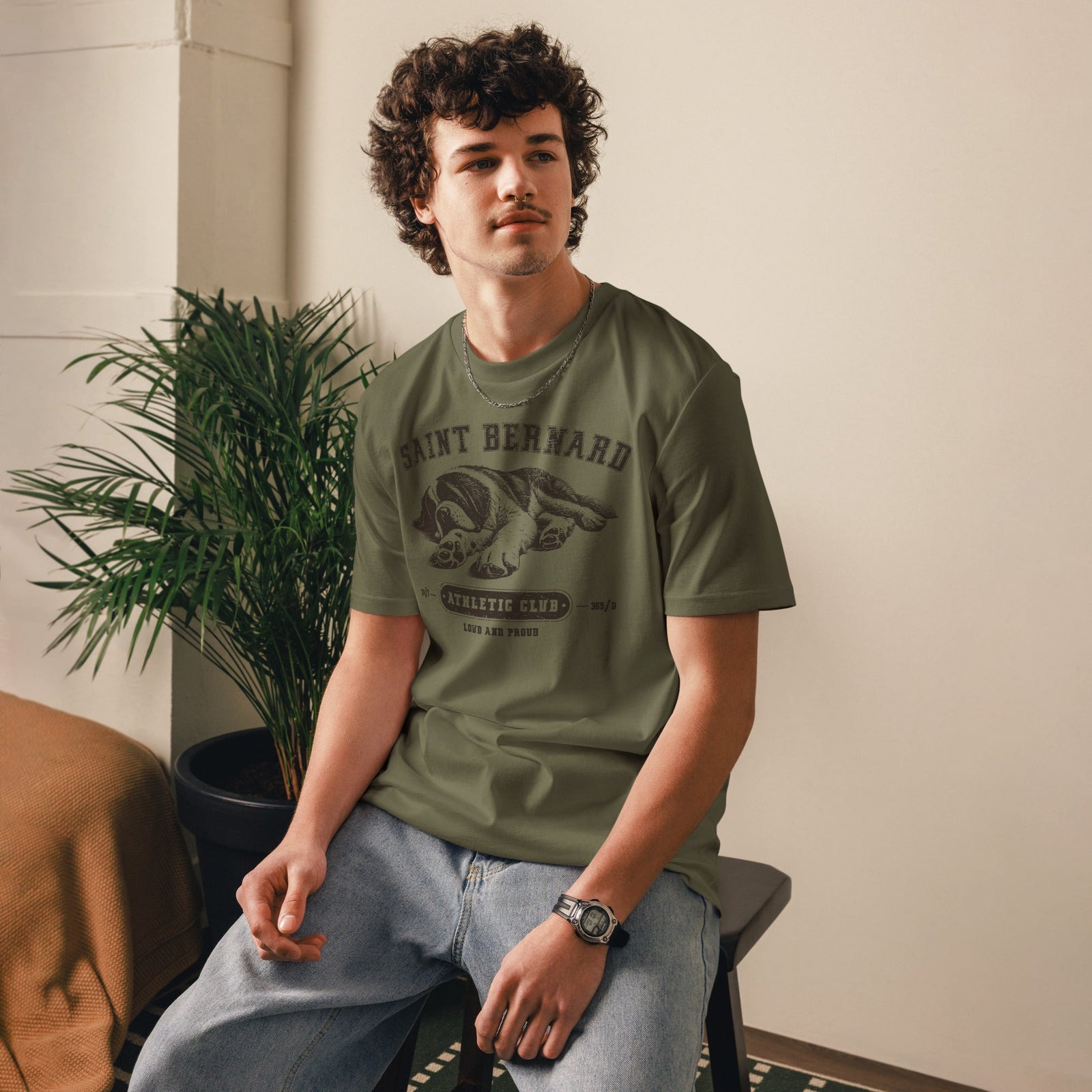 Saint Bernard Athletic Club Organic T-Shirt - Lucy + Norman