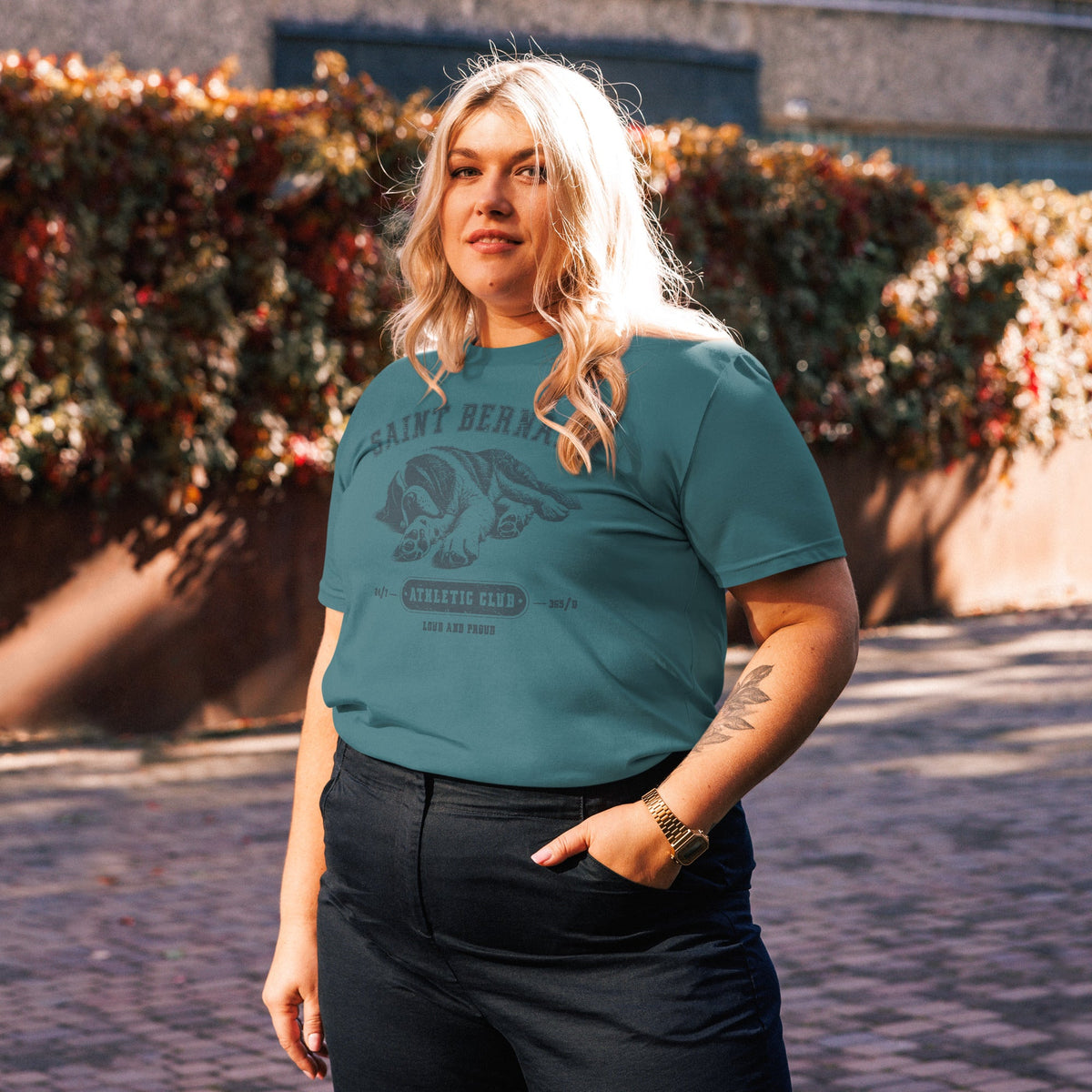 Saint Bernard Athletic Club Organic T-Shirt - Lucy + Norman