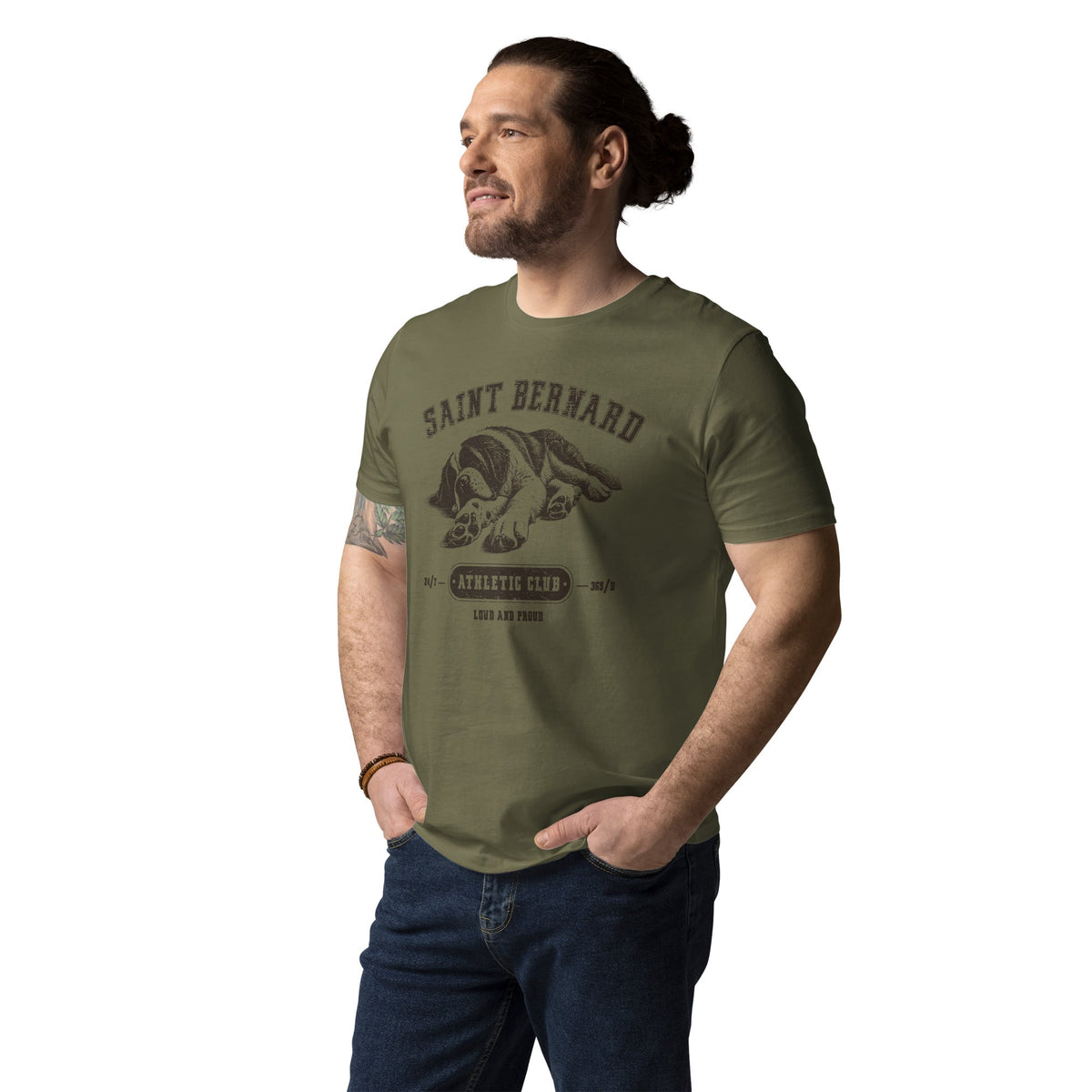 Saint Bernard Athletic Club Organic T-Shirt - Lucy + Norman