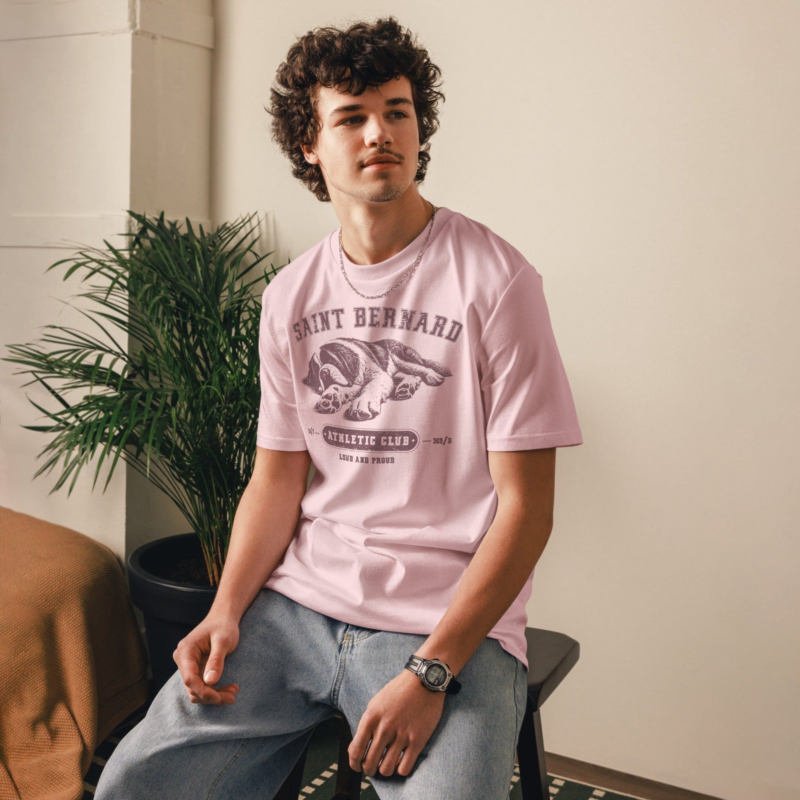 Saint Bernard Athletic Club Organic T-Shirt - Lucy + Norman