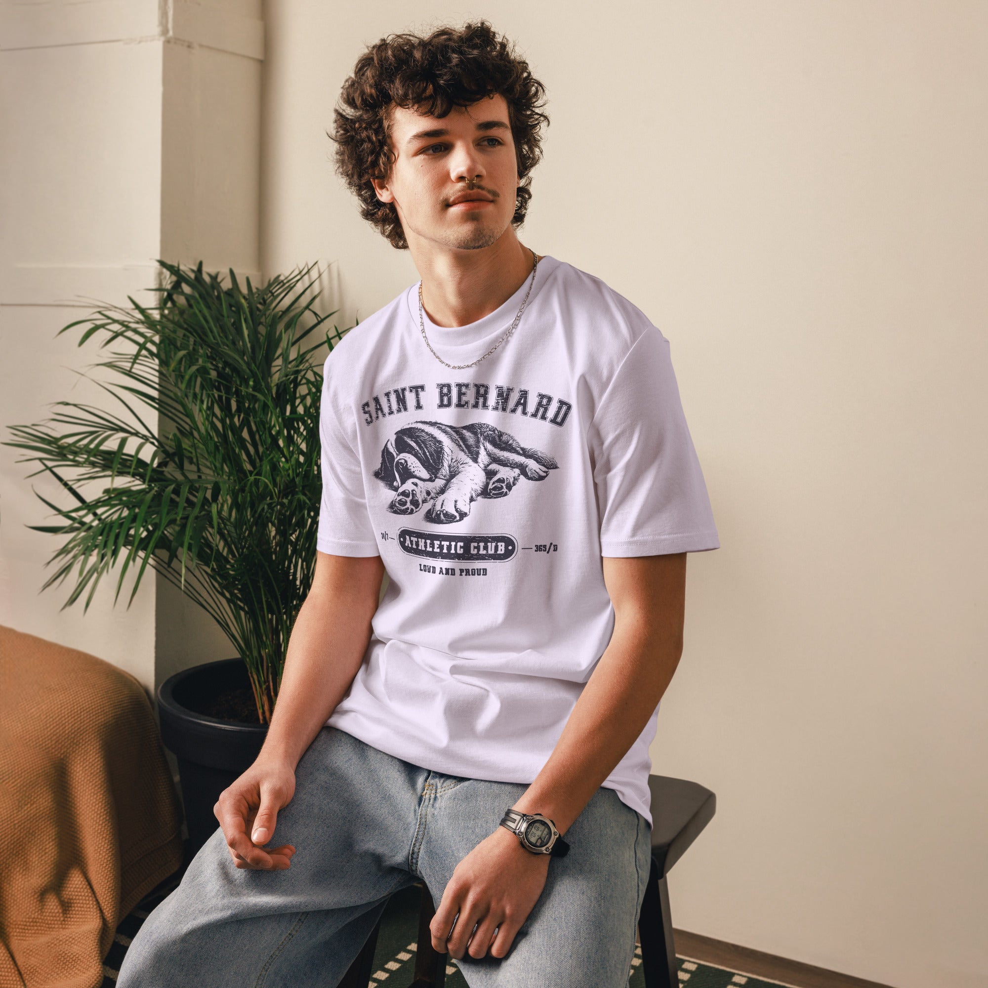 Saint Bernard Athletic Club Organic T-Shirt - Lucy + Norman