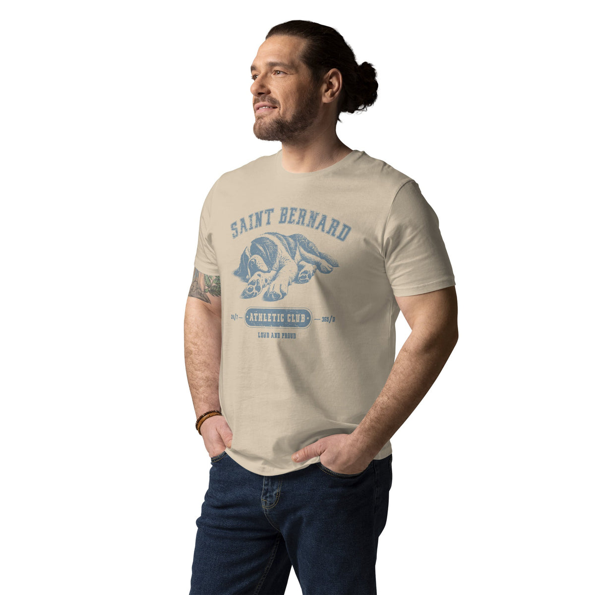 Saint Bernard Athletic Club Organic T-Shirt - Lucy + Norman