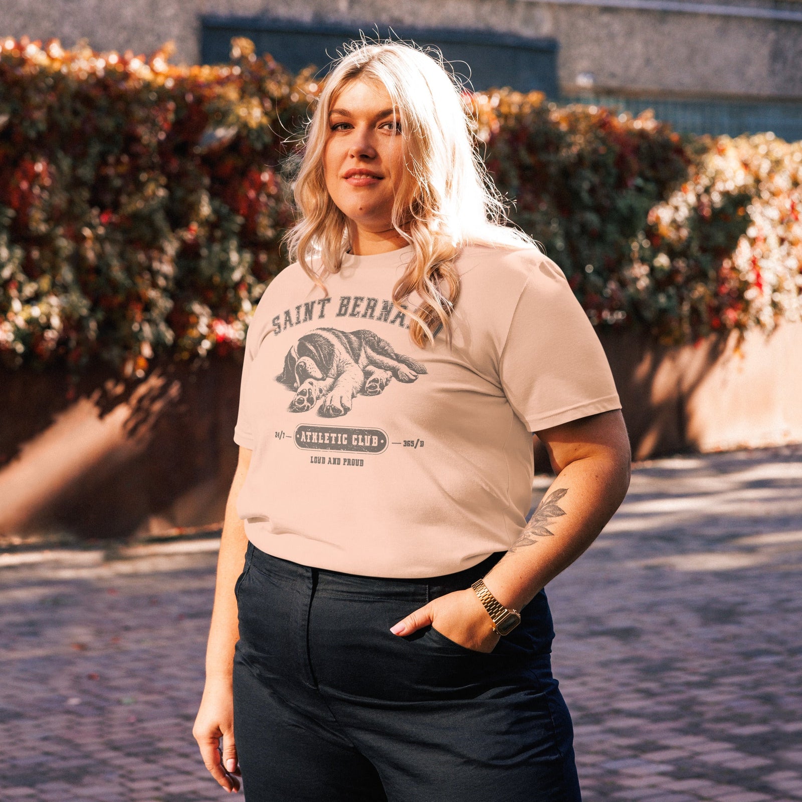 Saint Bernard Athletic Club Organic T-Shirt - Lucy + Norman