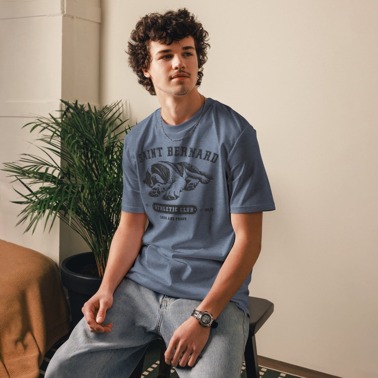 Saint Bernard Athletic Club Organic T-Shirt - Lucy + Norman