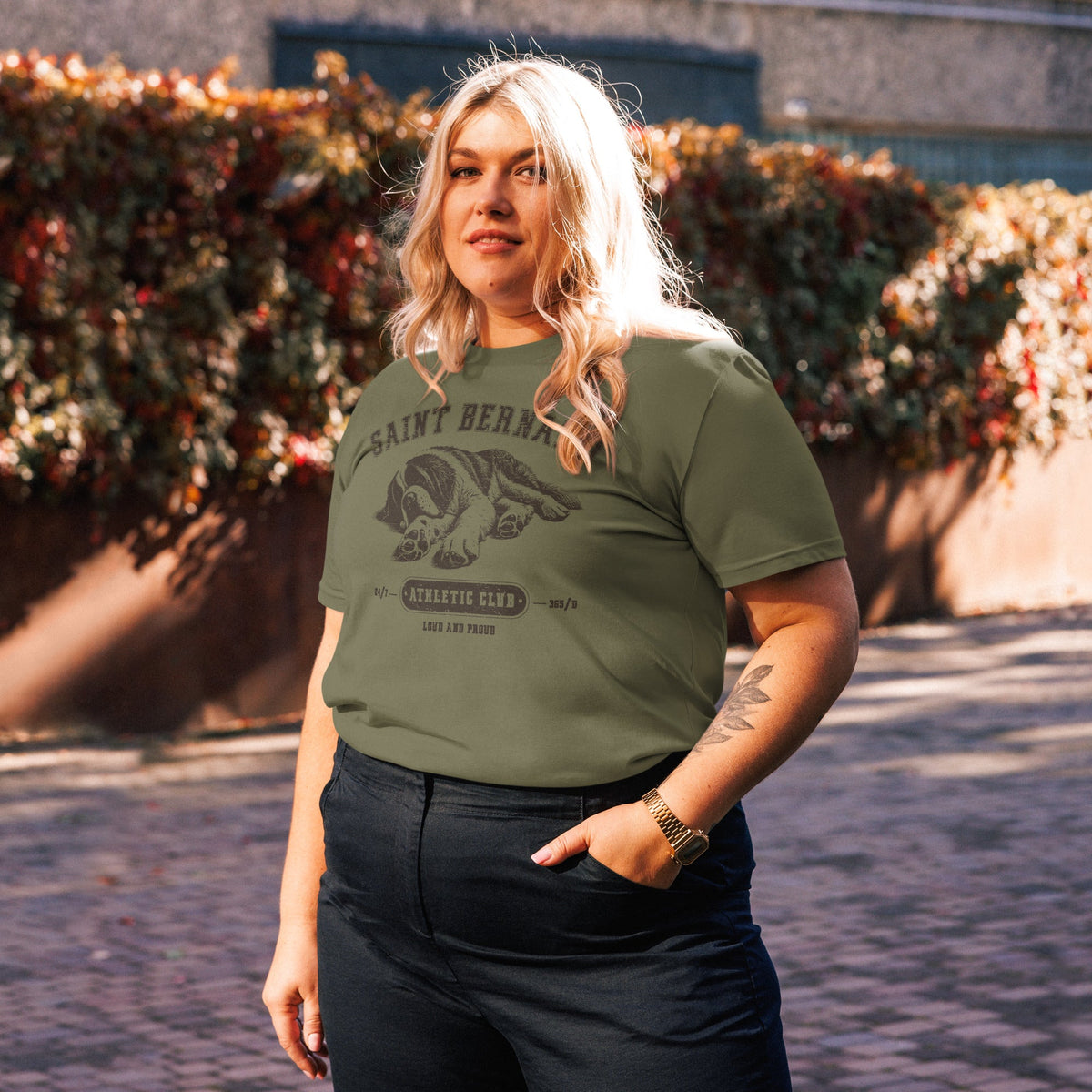 Saint Bernard Athletic Club Organic T-Shirt - Lucy + Norman