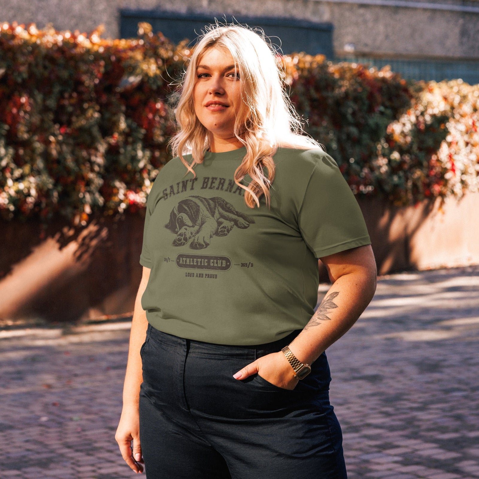 Saint Bernard Athletic Club Organic T-Shirt - Lucy + Norman