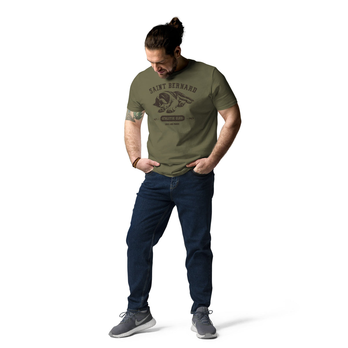 Saint Bernard Athletic Club Organic T-Shirt - Lucy + Norman