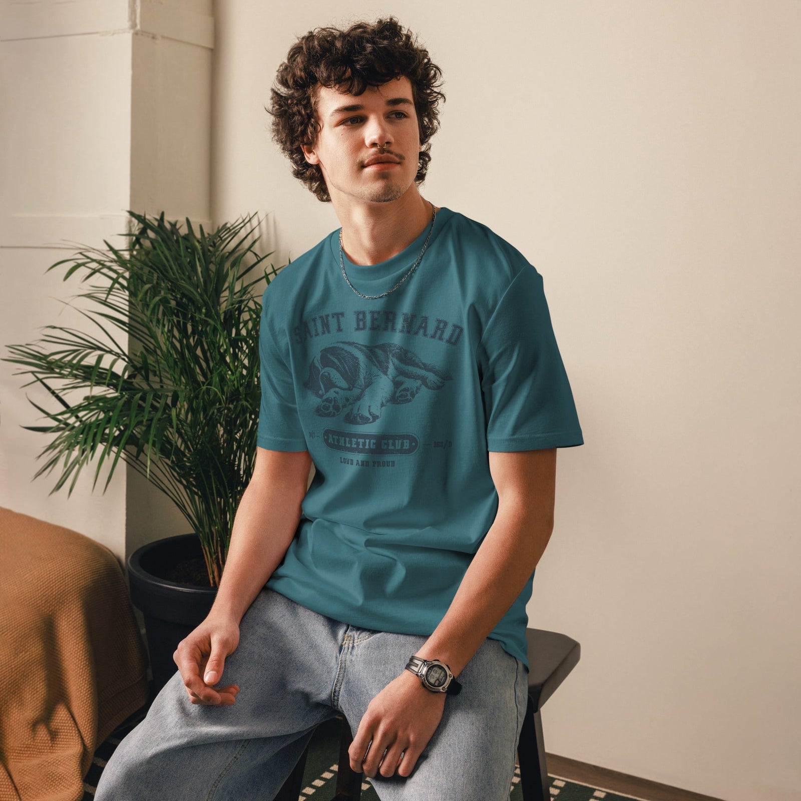 Saint Bernard Athletic Club Organic T-Shirt - Lucy + Norman