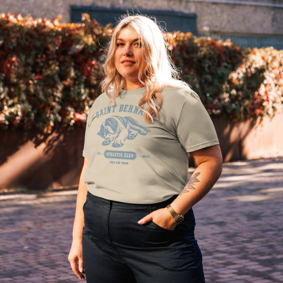 Saint Bernard Athletic Club Organic T-Shirt - Lucy + Norman