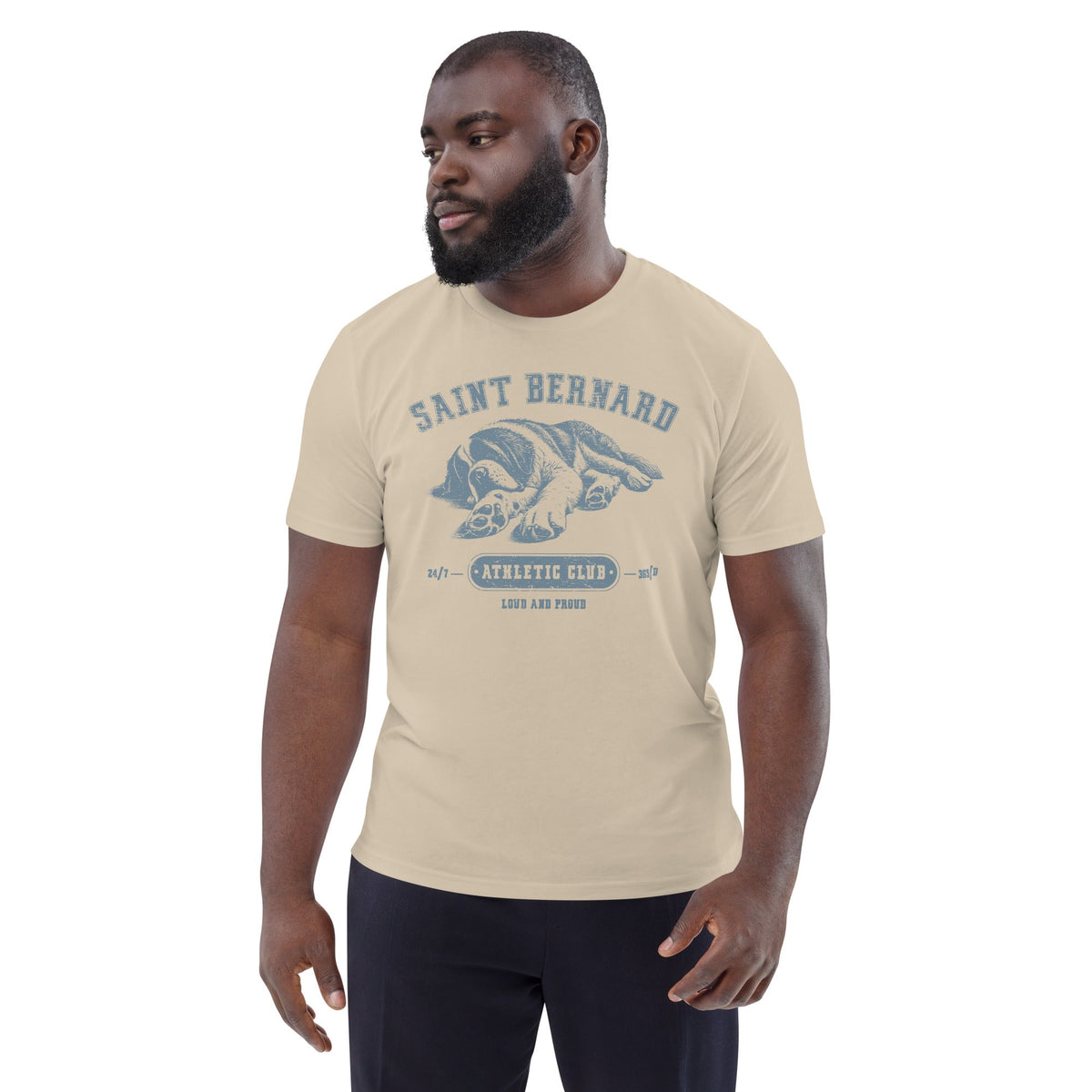 Saint Bernard Athletic Club Organic T-Shirt - Lucy + Norman
