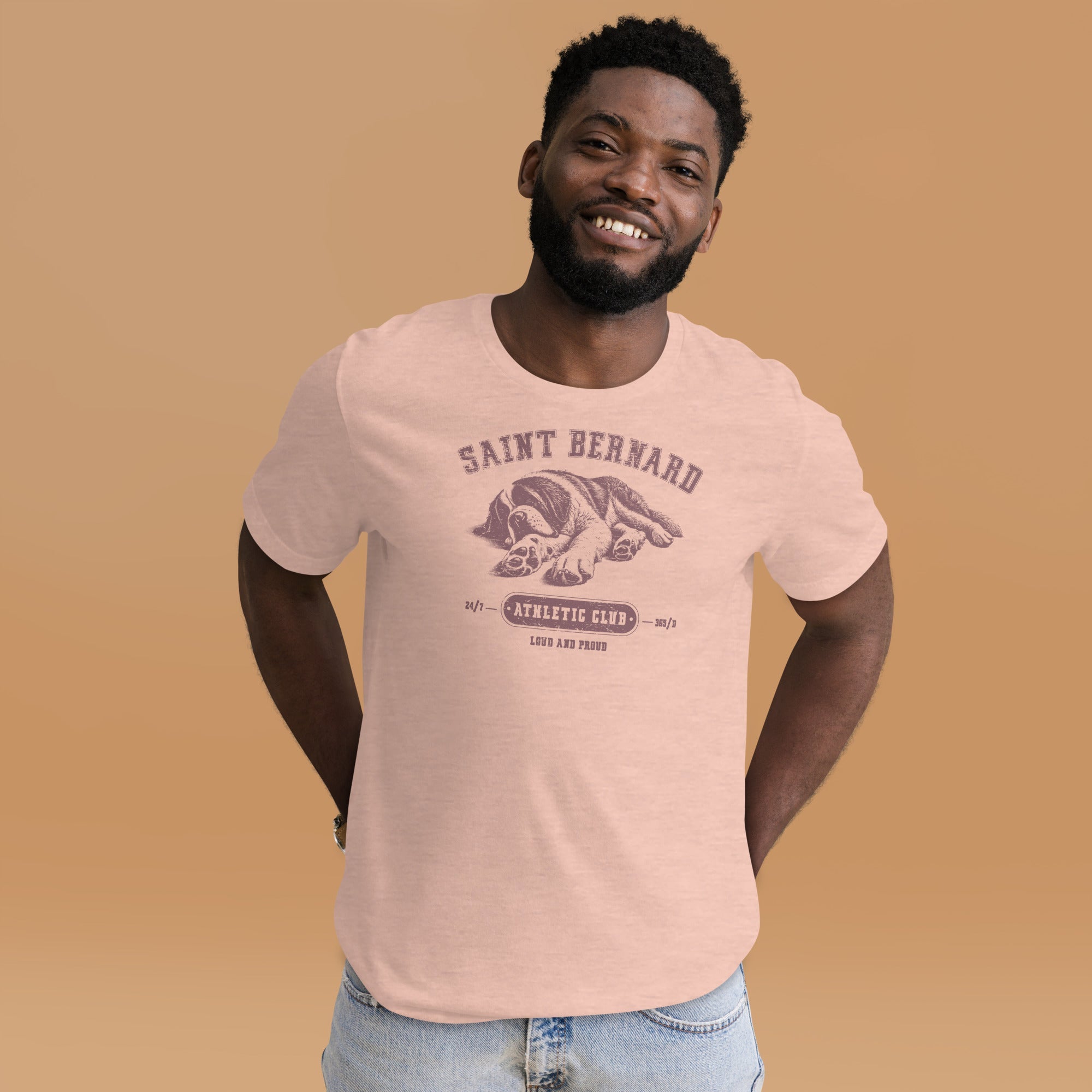 Saint Bernard Athletic Club T-Shirt - Light Colors - Lucy + Norman