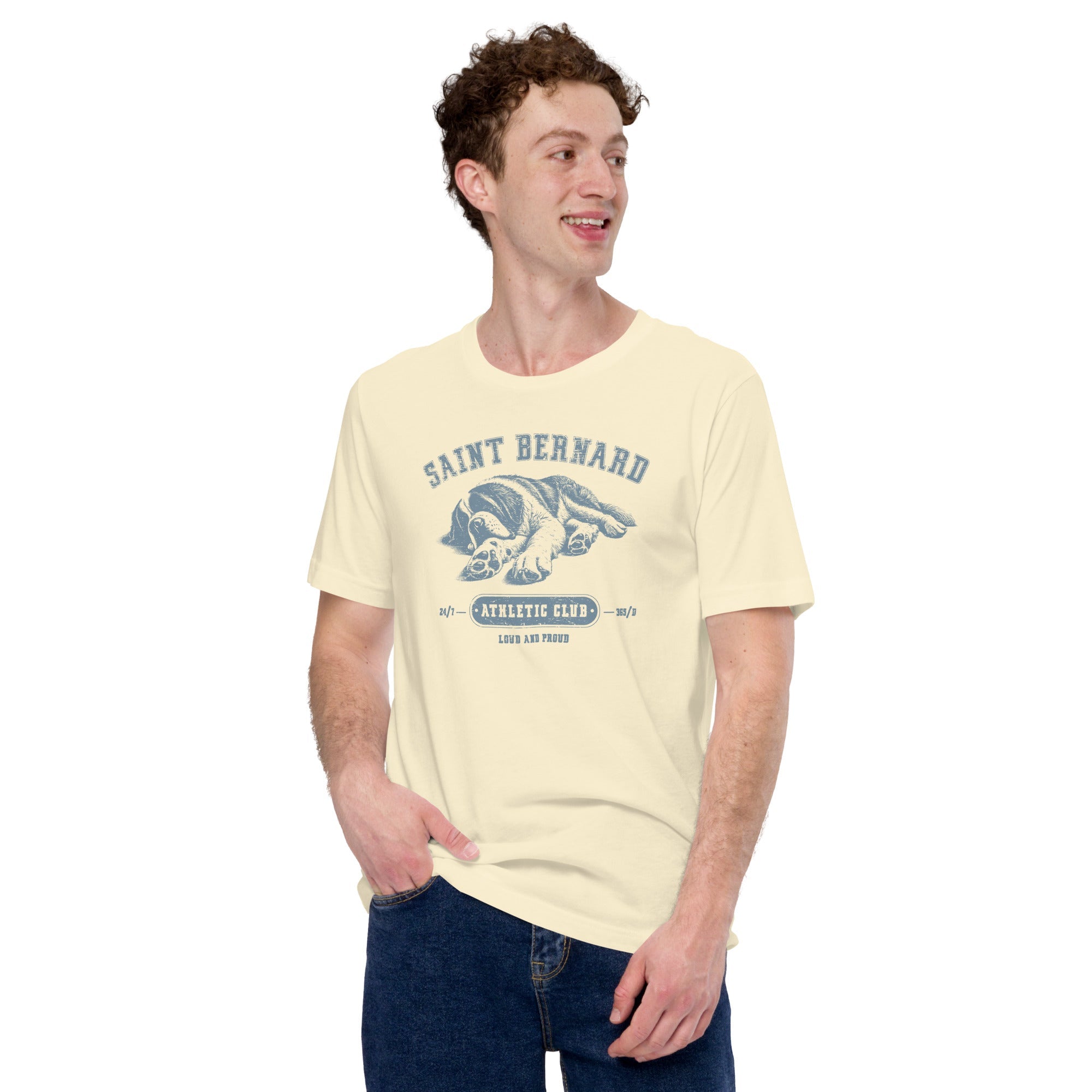 Saint Bernard Athletic Club T-Shirt - Light Colors - Lucy + Norman