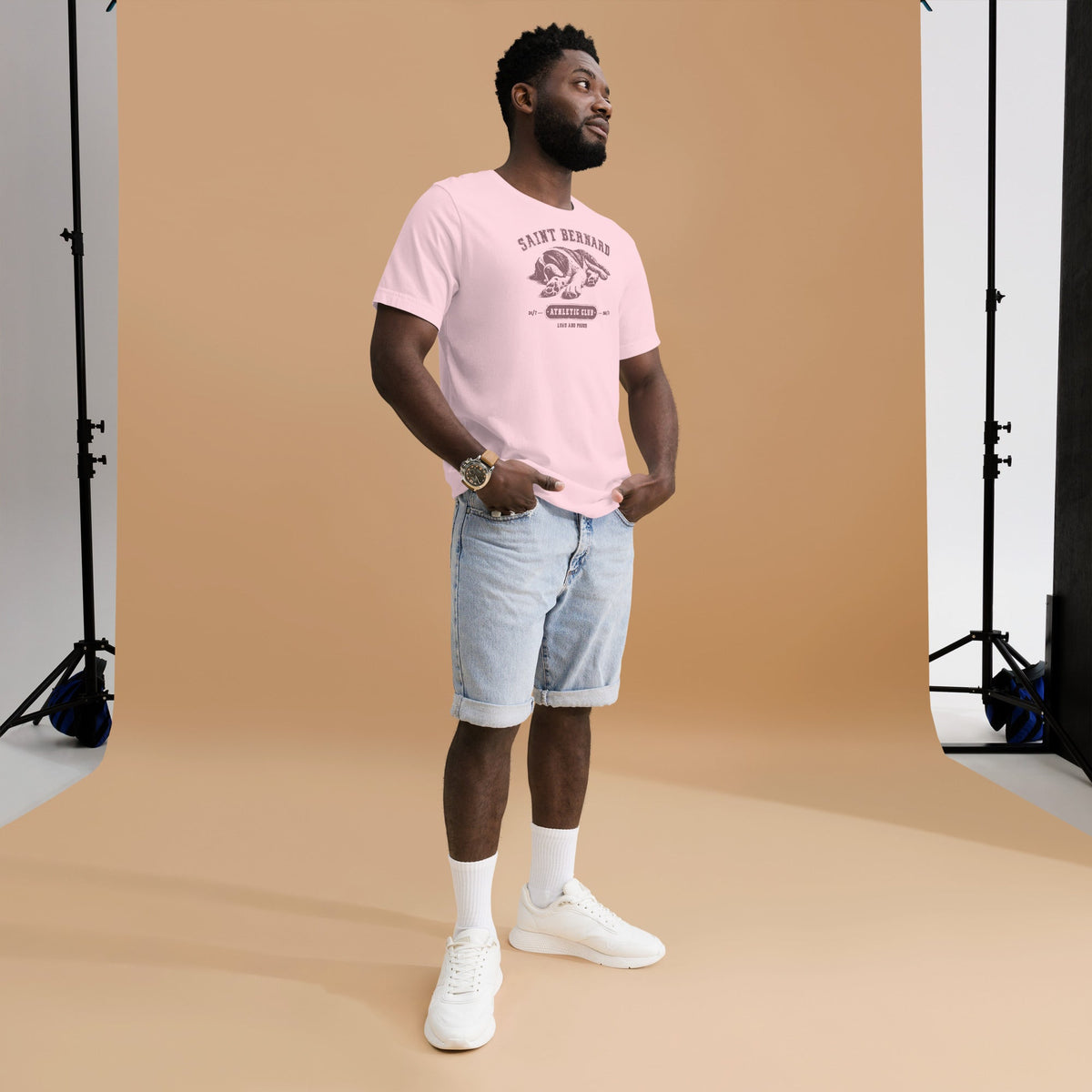 Saint Bernard Athletic Club T-Shirt - Light Colors - Lucy + Norman