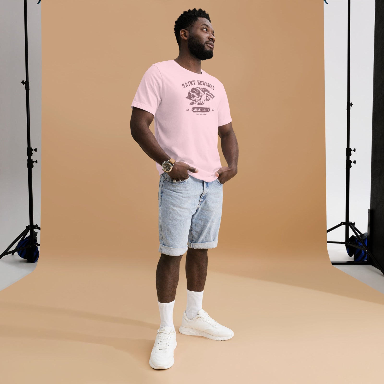 Saint Bernard Athletic Club T-Shirt - Light Colors - Lucy + Norman