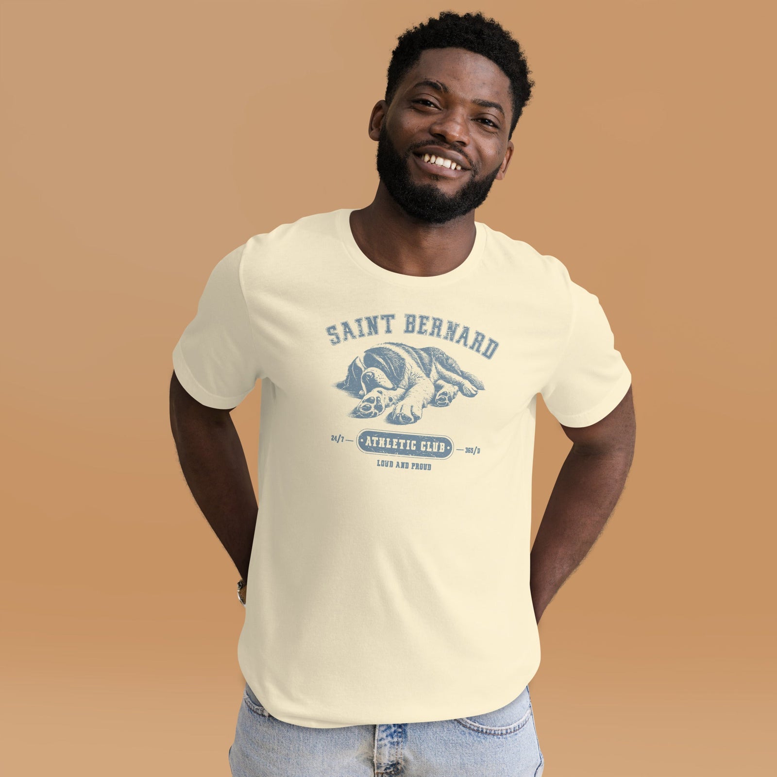 Saint Bernard Athletic Club T-Shirt - Light Colors - Lucy + Norman