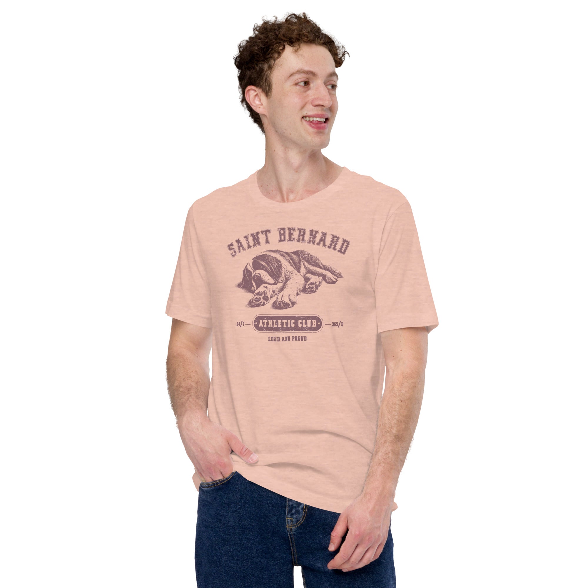 Saint Bernard Athletic Club T-Shirt - Light Colors - Lucy + Norman