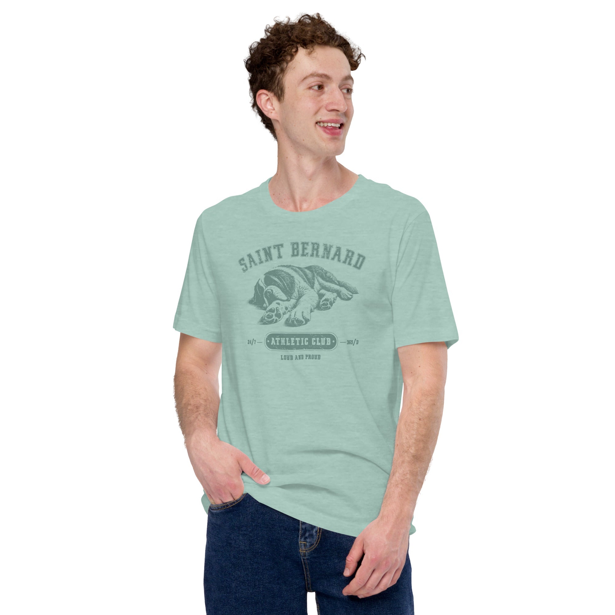 Saint Bernard Athletic Club T-Shirt - Light Colors - Lucy + Norman
