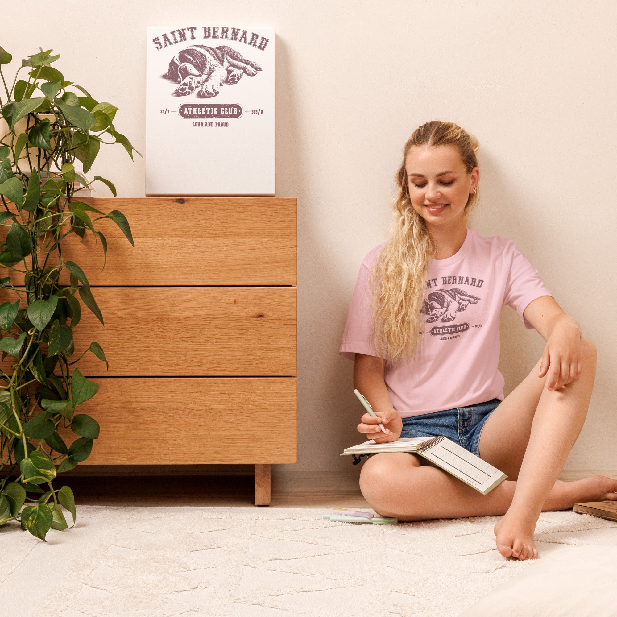 Saint Bernard Athletic Club T-Shirt - Light Colors - Lucy + Norman