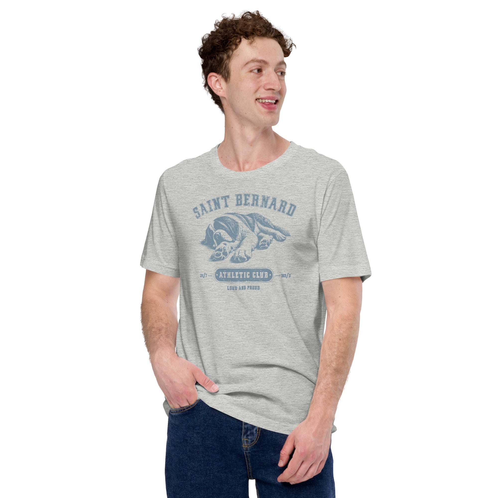 Saint Bernard Athletic Club T-Shirt - Light Colors - Lucy + Norman