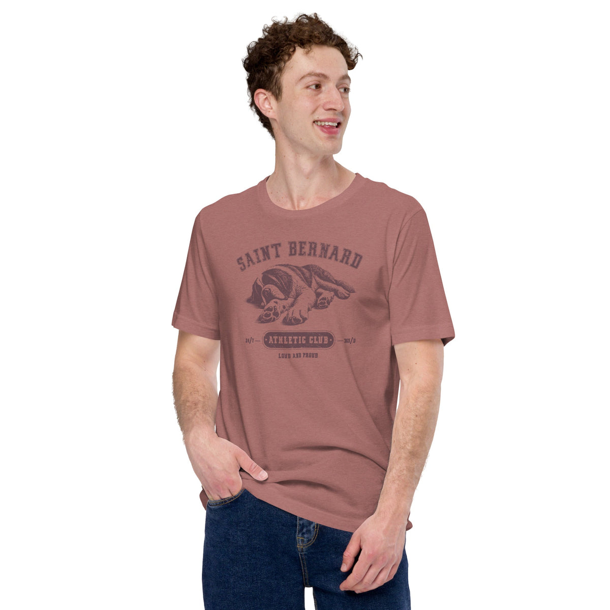 Saint Bernard Athletic Club T-Shirt - Light Colors - Lucy + Norman