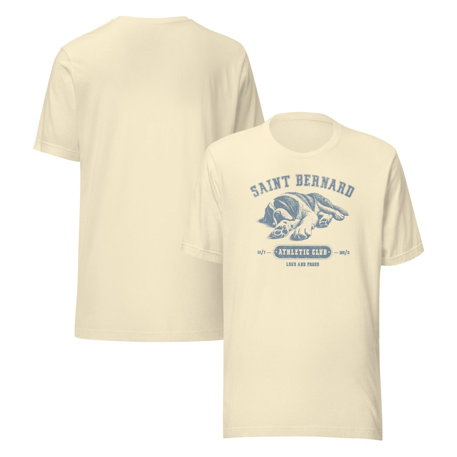Saint Bernard Athletic Club T-Shirt - Light Colors - Lucy + Norman