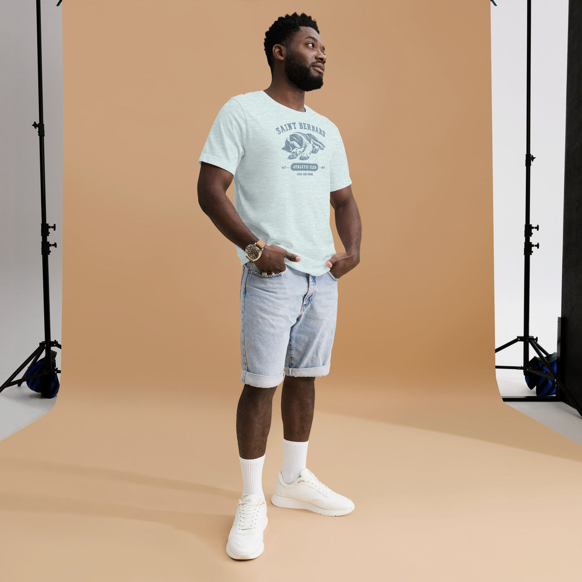 Saint Bernard Athletic Club T-Shirt - Light Colors - Lucy + Norman
