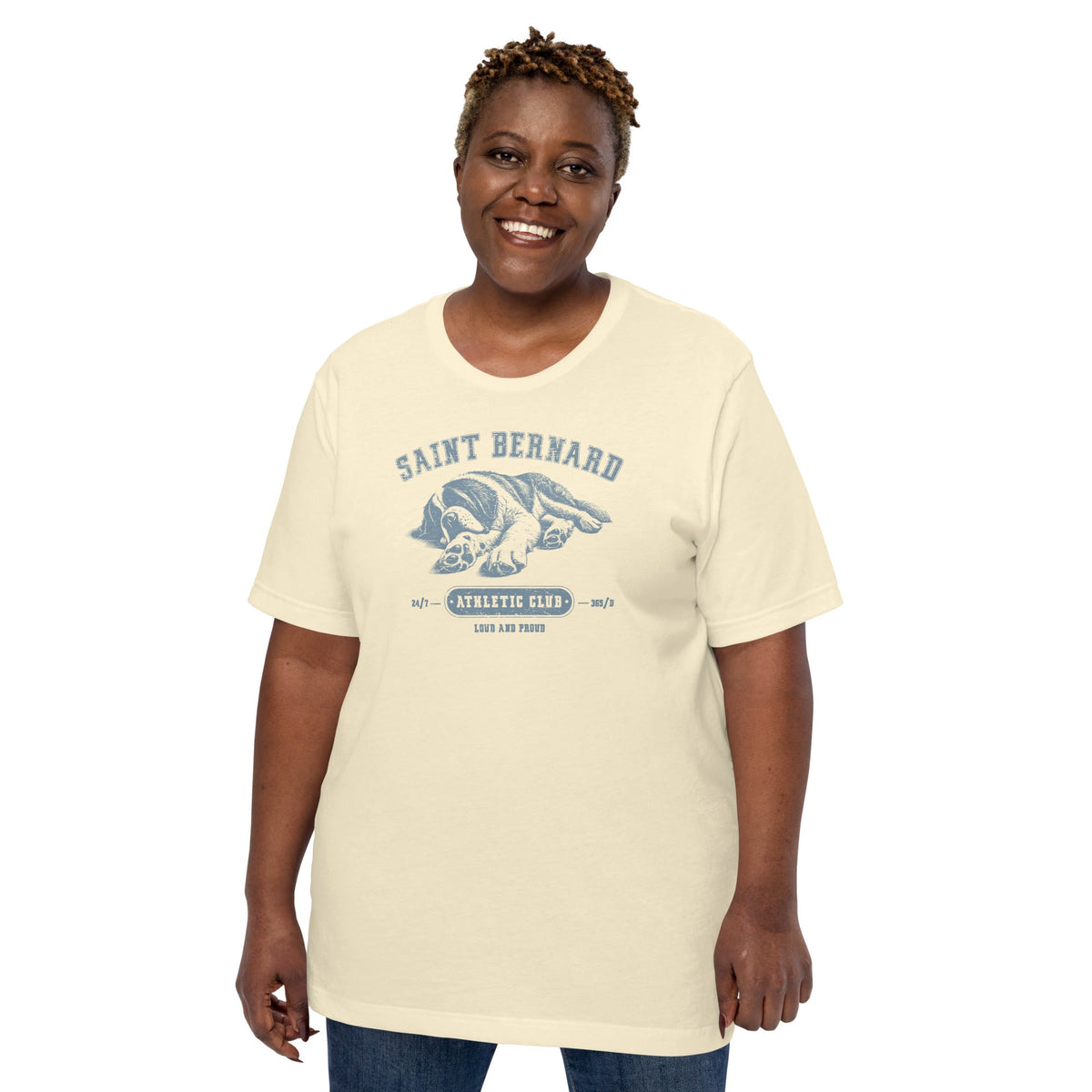 Saint Bernard Athletic Club T-Shirt - Light Colors - Lucy + Norman