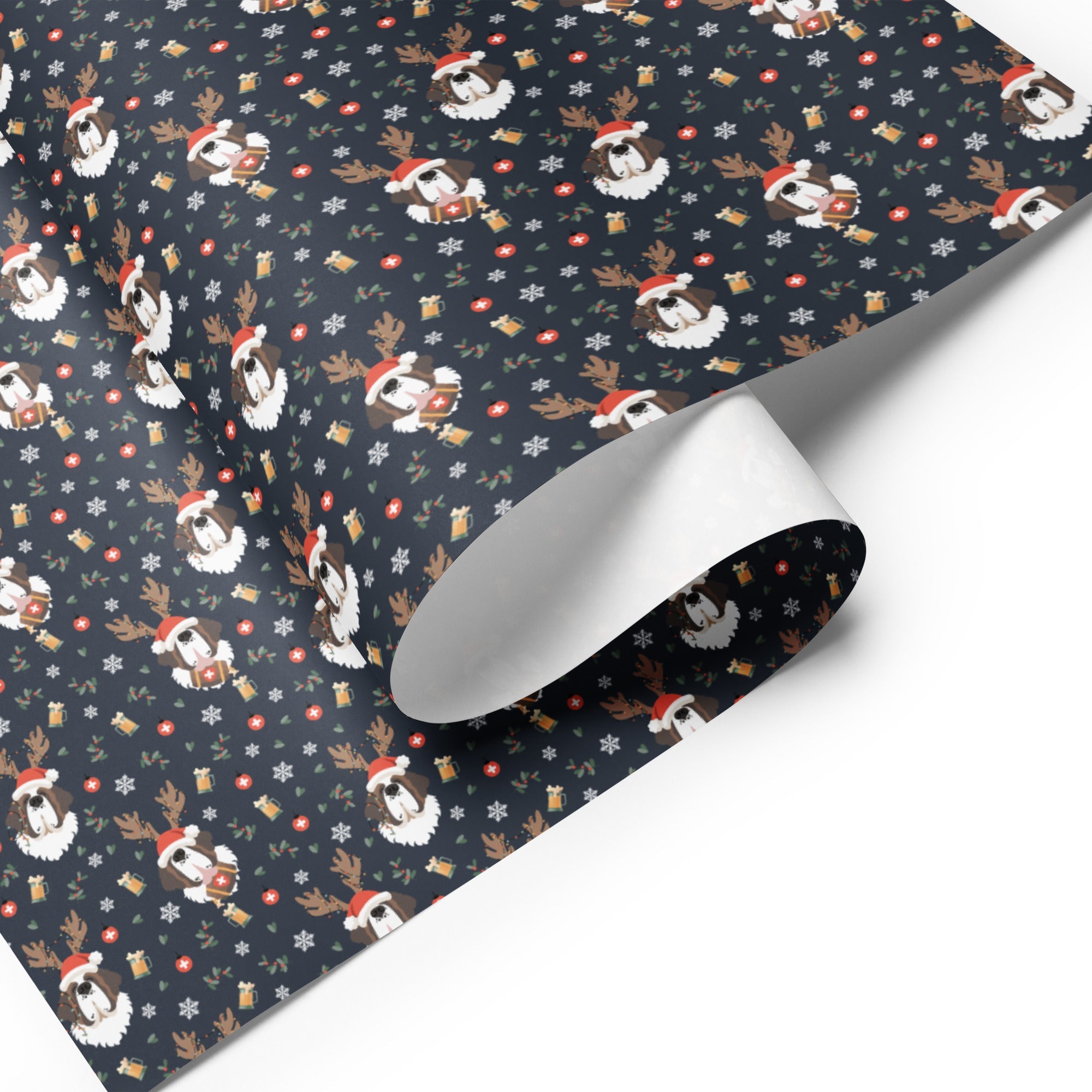 Saint Bernard Beer Wrapping Paper Sheets - Lucy + Norman