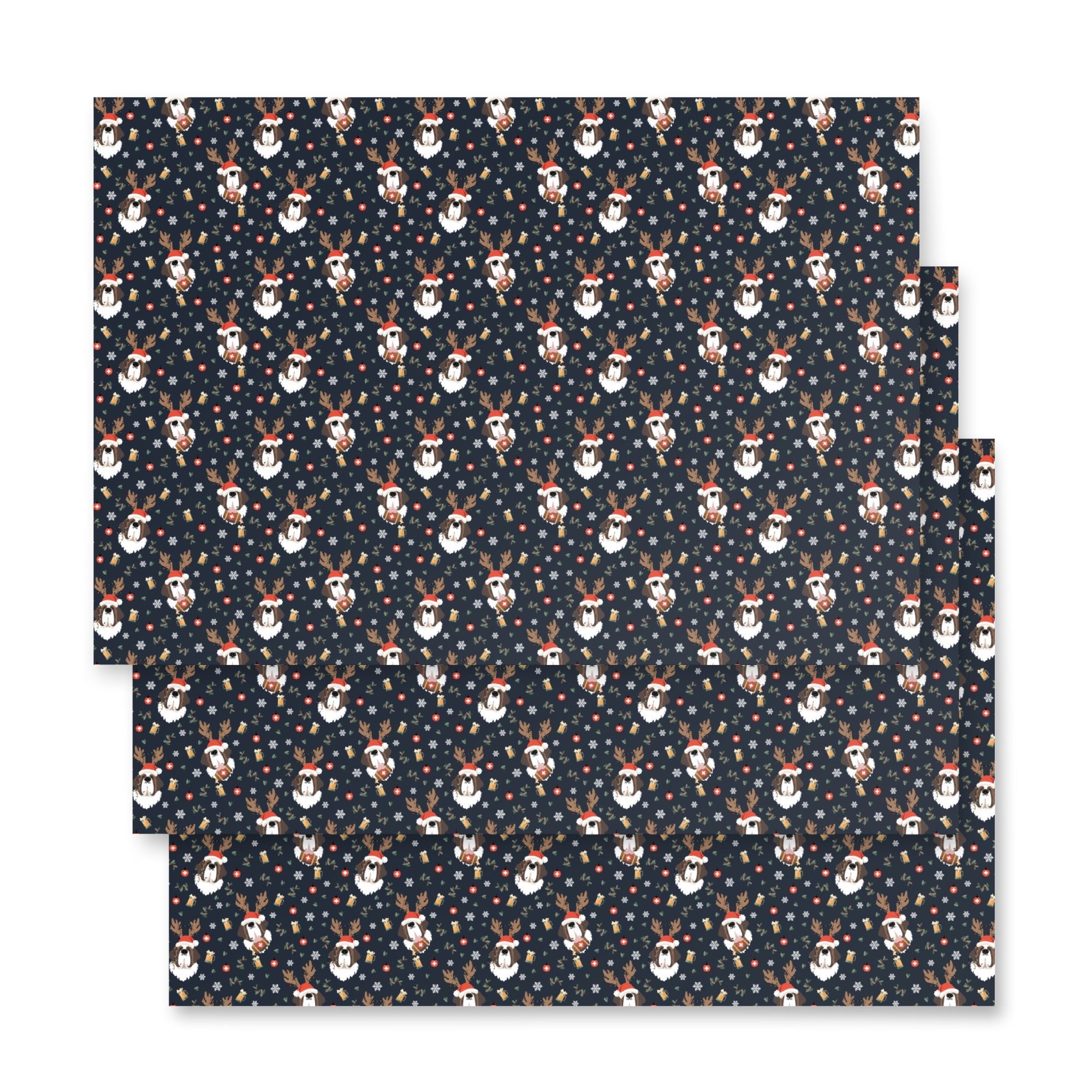 Saint Bernard Beer Wrapping Paper Sheets - Lucy + Norman