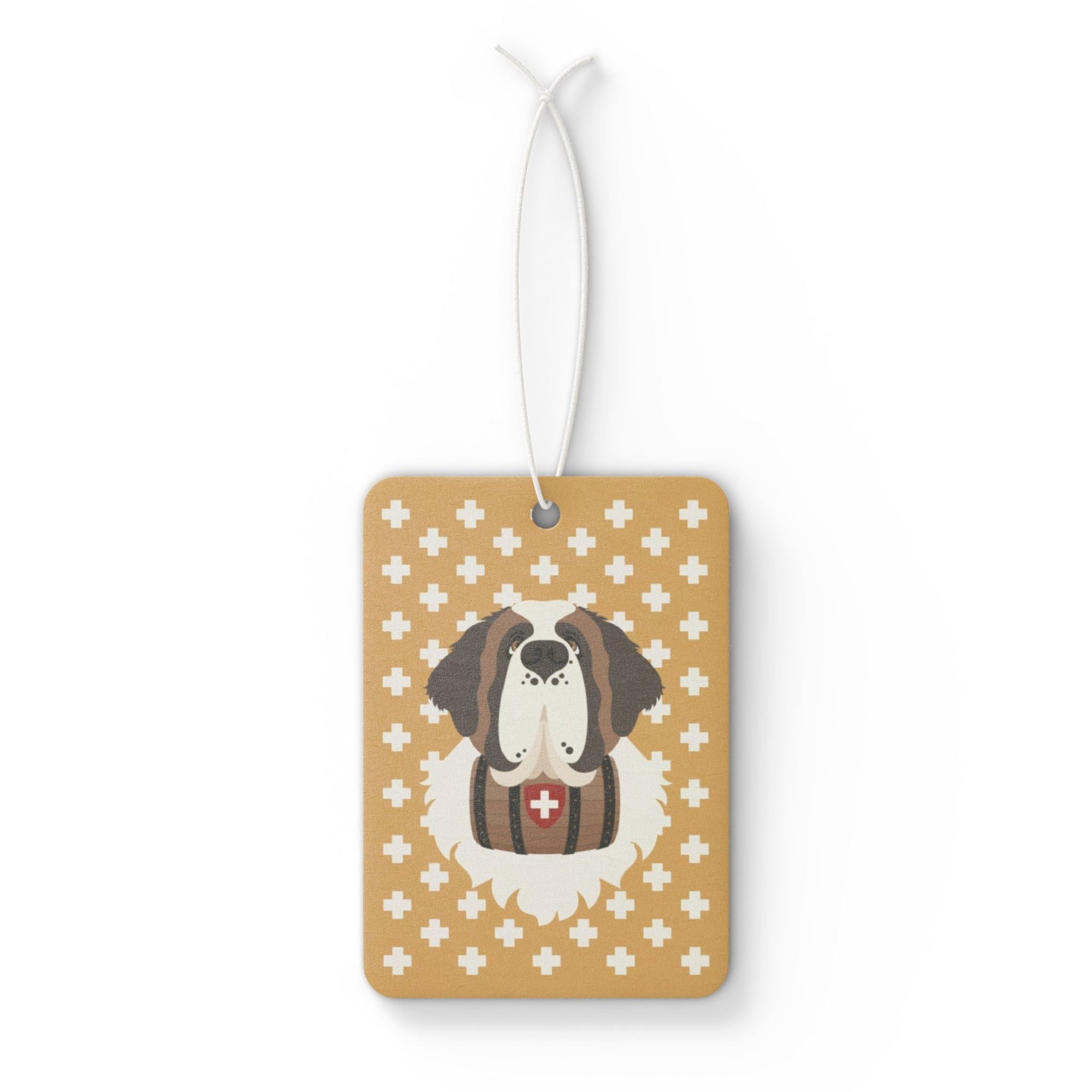 Saint Bernard Car Air Freshener - Yellow - Lucy + Norman