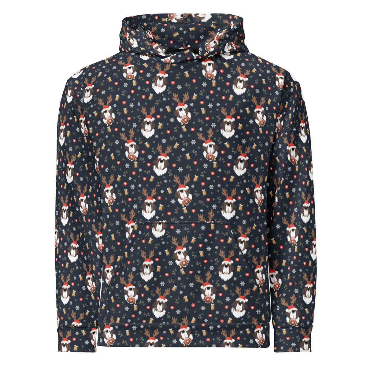 Saint Bernard Christmas Beer Hoodie - Lucy + Norman