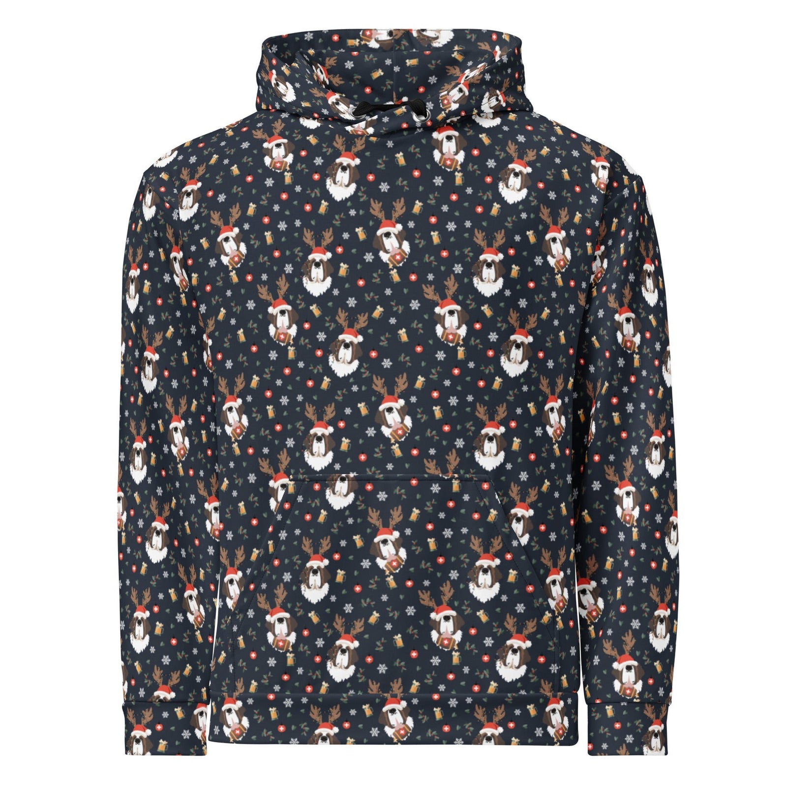 Saint Bernard Christmas Beer Hoodie - Lucy + Norman