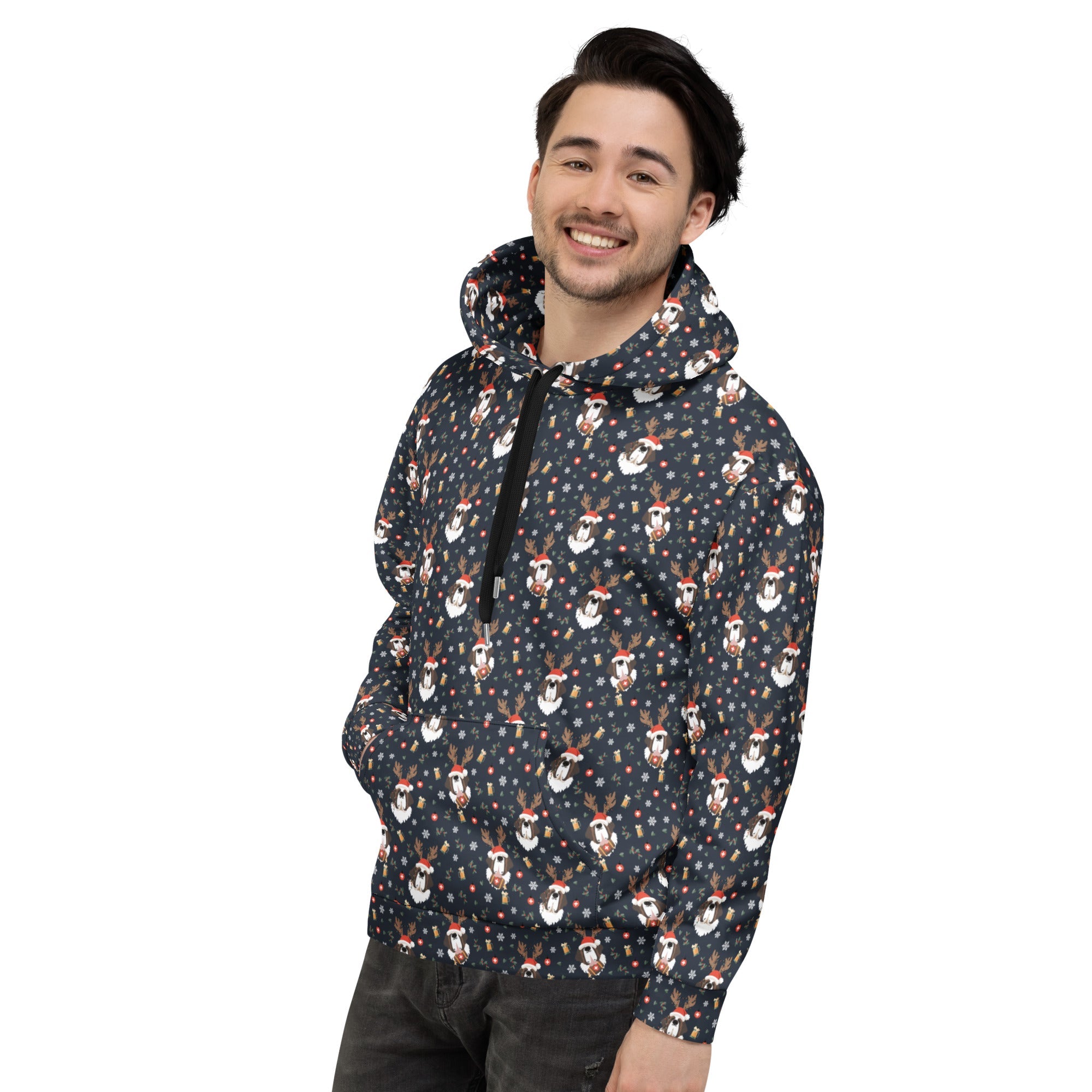 Saint Bernard Christmas Beer Hoodie - Lucy + Norman