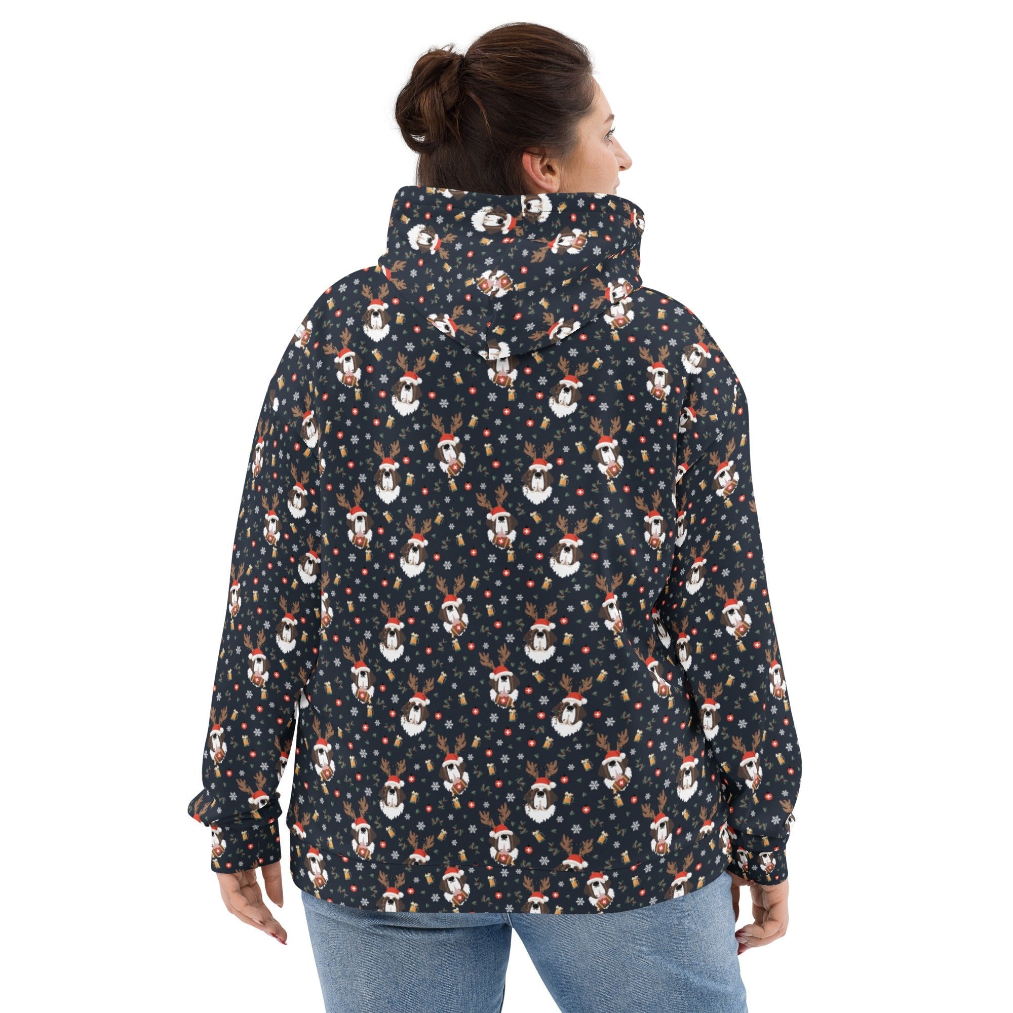 Saint Bernard Christmas Beer Hoodie - Lucy + Norman